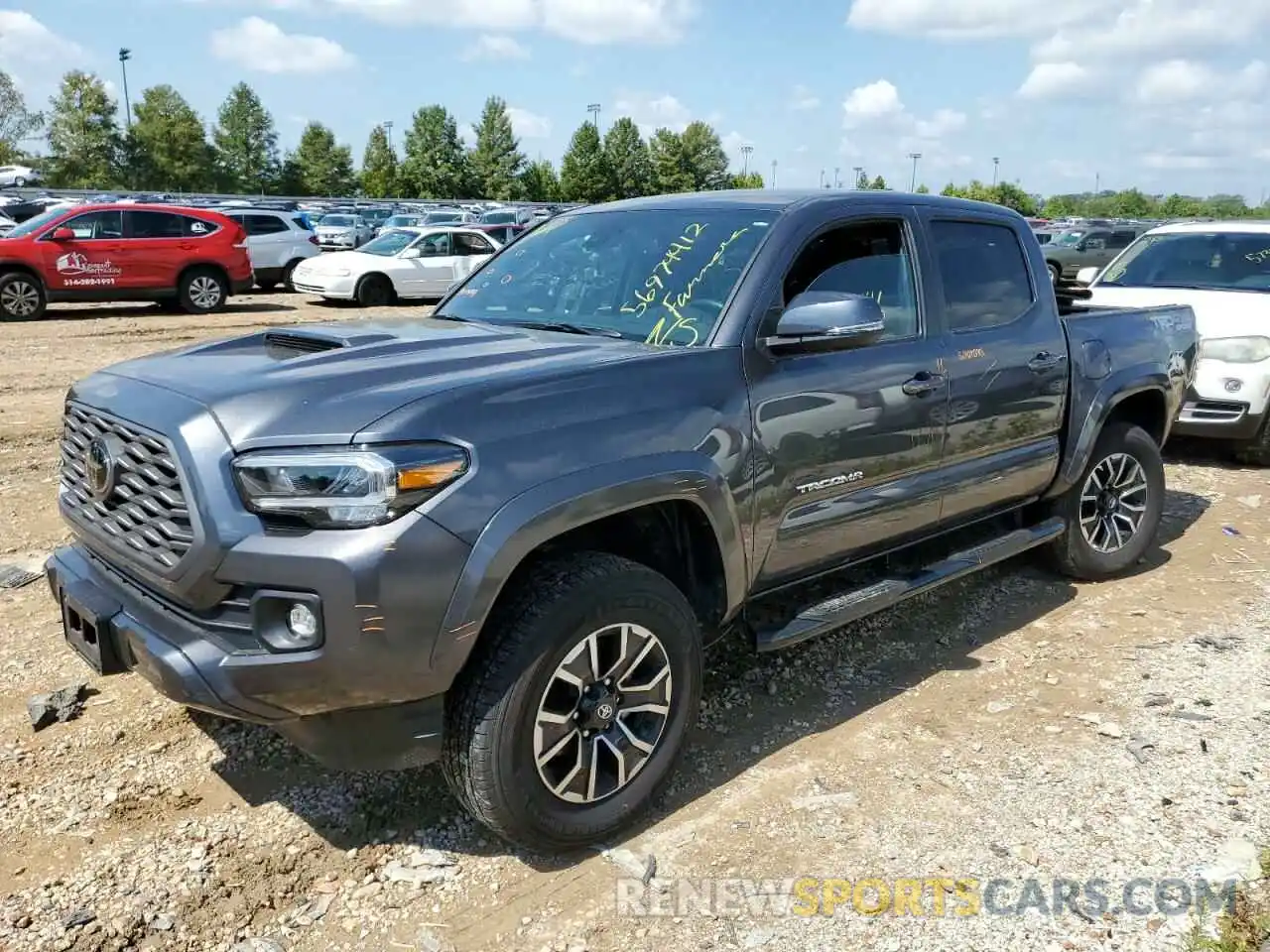 2 Photograph of a damaged car 3TMCZ5AN2NM459626 TOYOTA TACOMA 2022