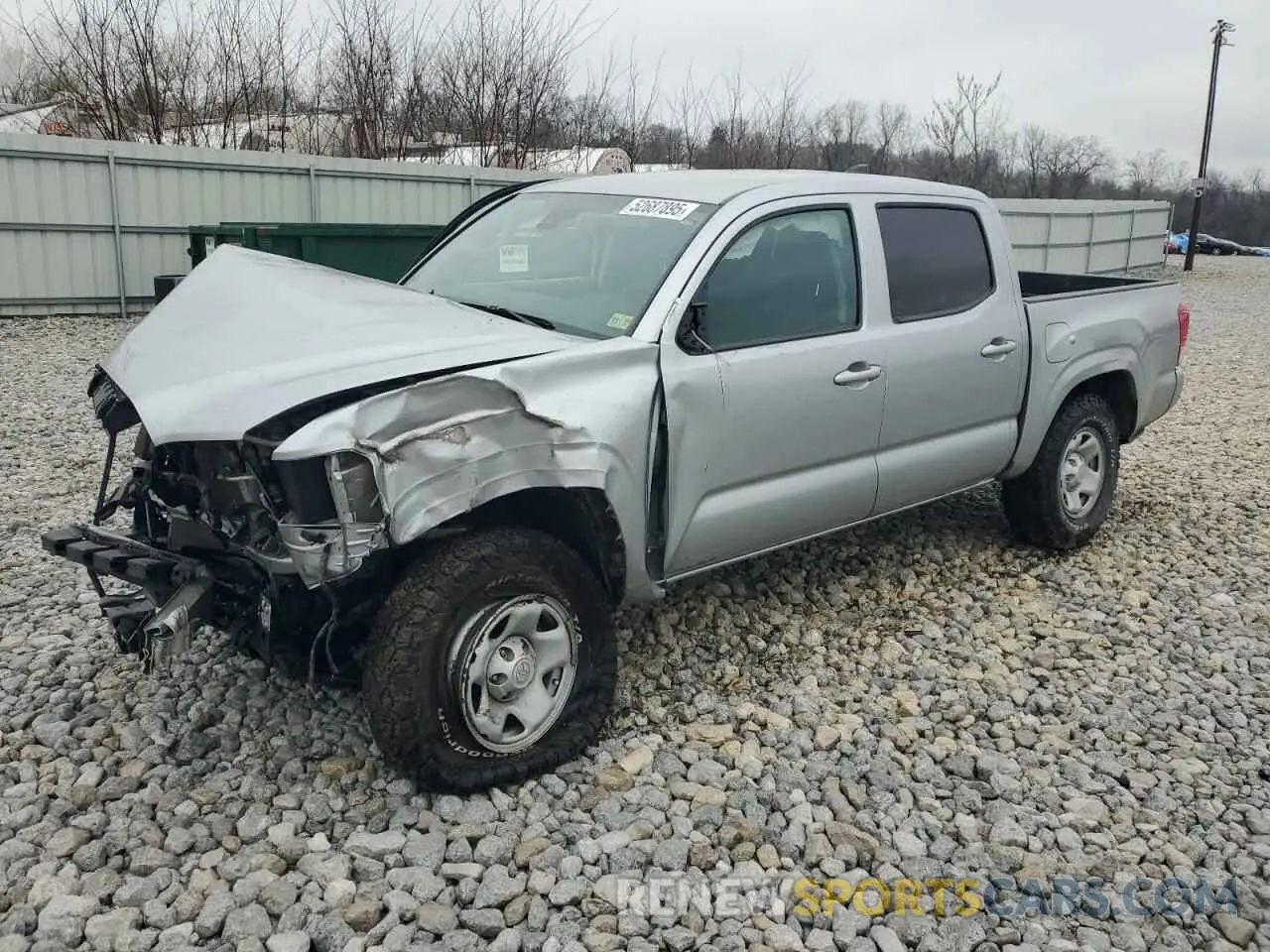1 Photograph of a damaged car 3TMCZ5AN3NM519803 TOYOTA TACOMA 2022