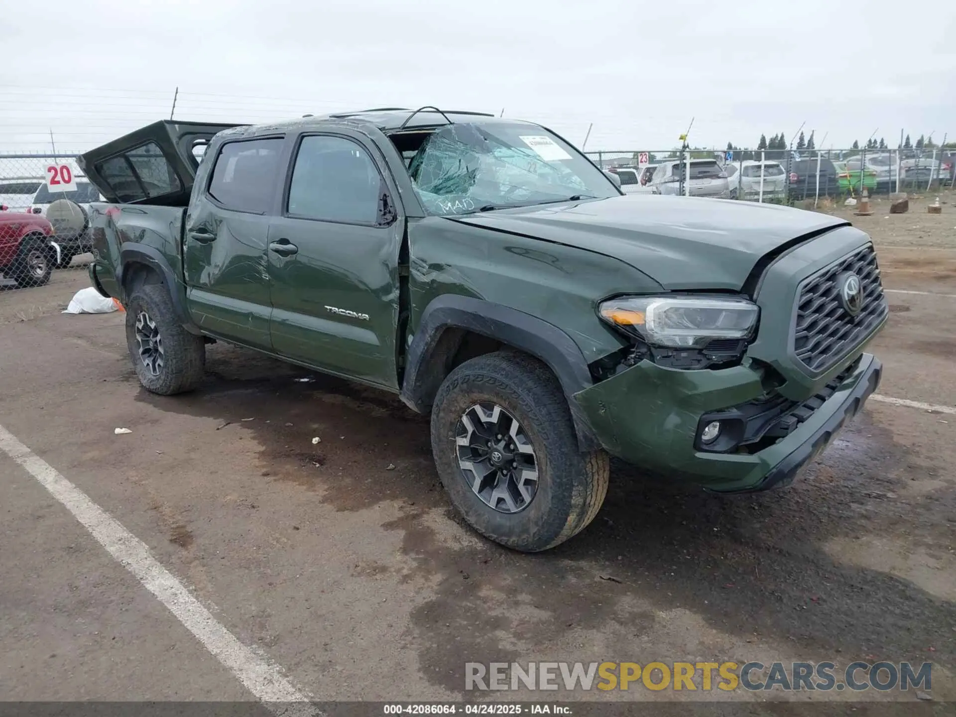 1 Photograph of a damaged car 3TMCZ5AN5NM477070 TOYOTA TACOMA 2022