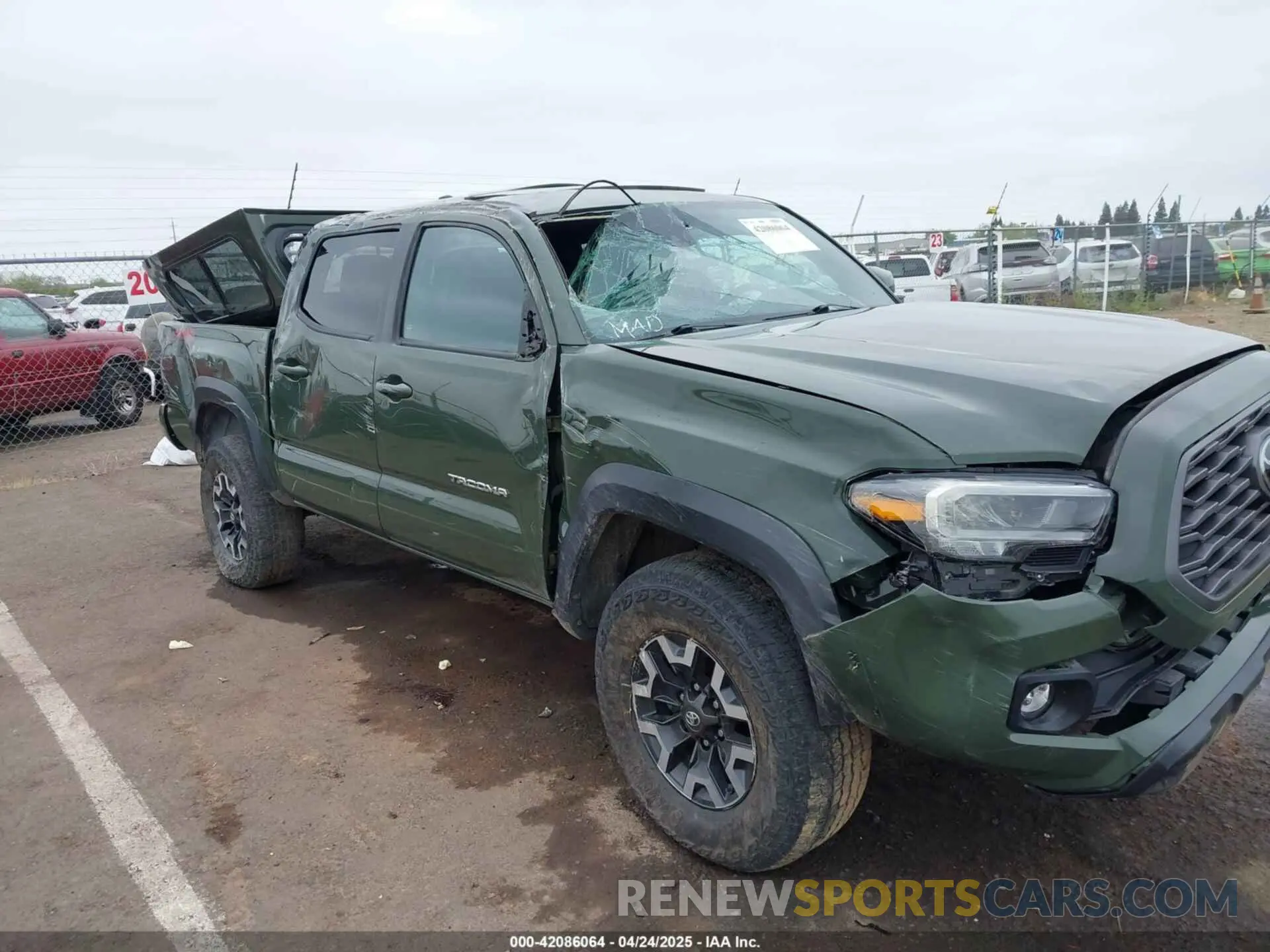 6 Photograph of a damaged car 3TMCZ5AN5NM477070 TOYOTA TACOMA 2022
