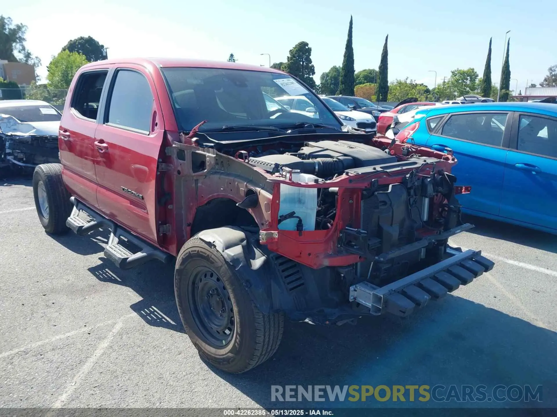 1 Photograph of a damaged car 3TMCZ5AN8NM493053 TOYOTA TACOMA 2022