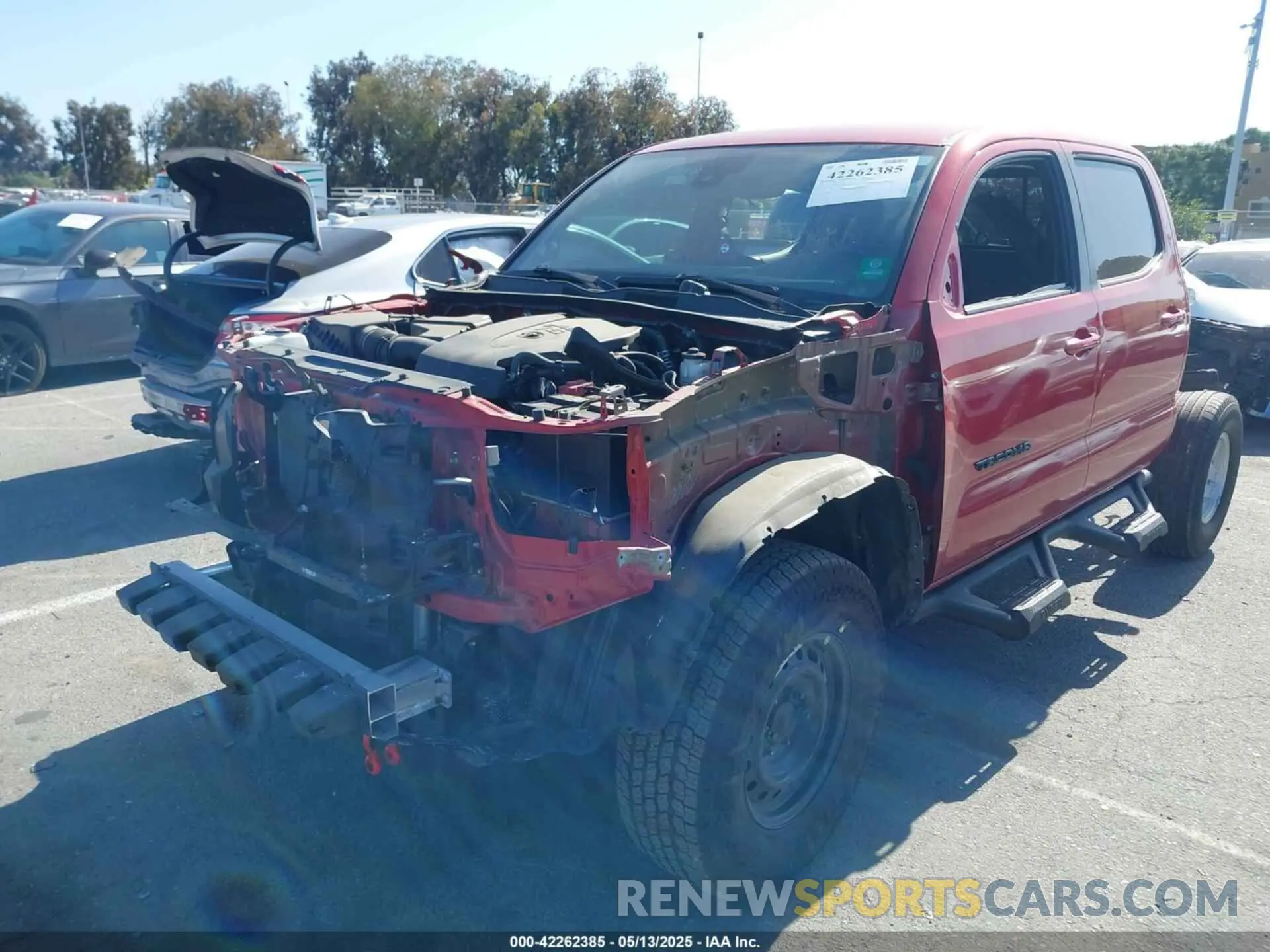 2 Photograph of a damaged car 3TMCZ5AN8NM493053 TOYOTA TACOMA 2022