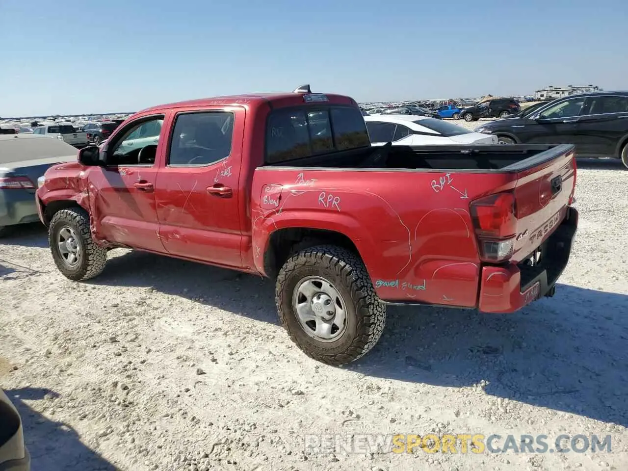 2 Photograph of a damaged car 3TMCZ5ANXNM453704 TOYOTA TACOMA 2022
