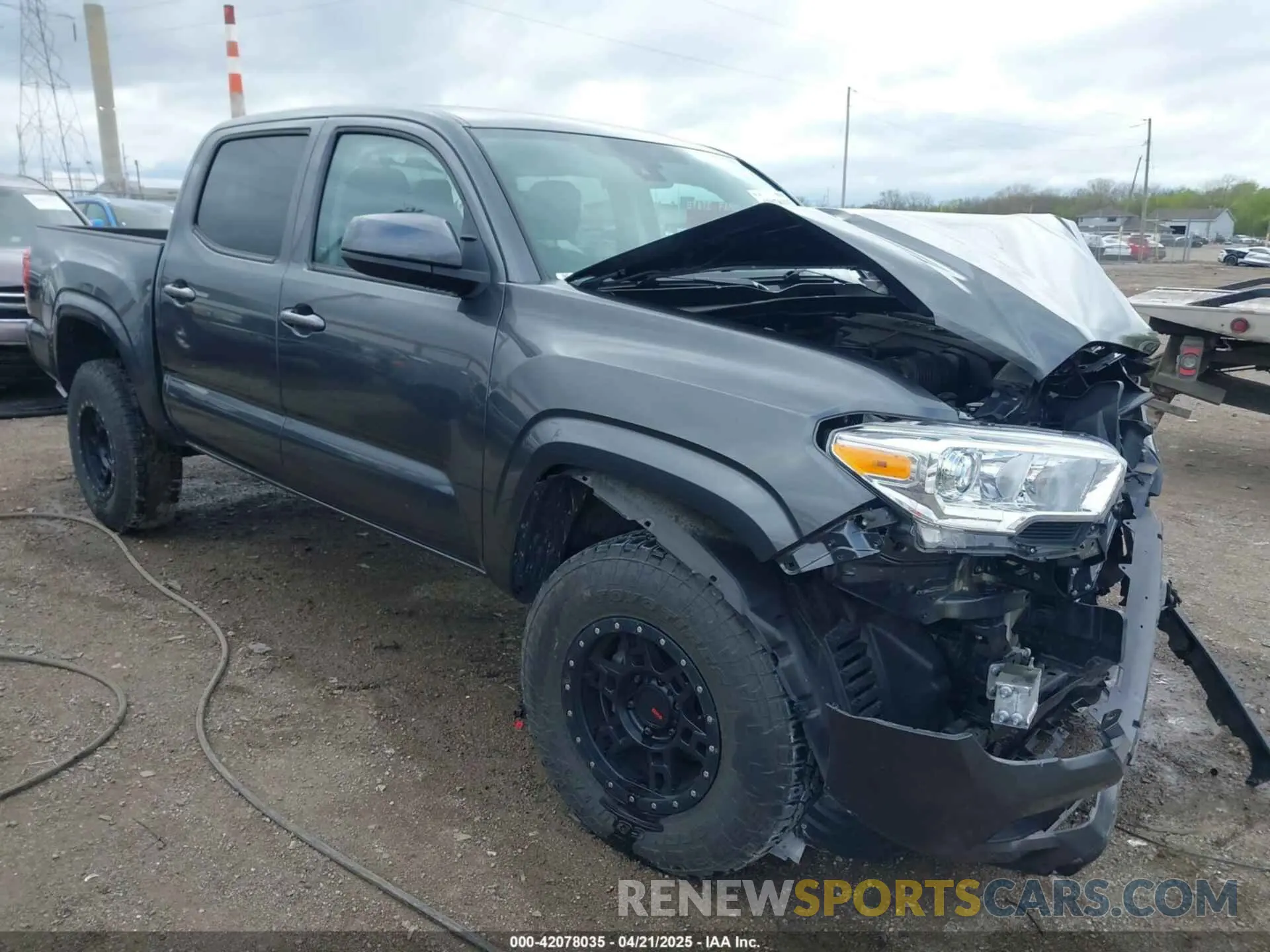 1 Photograph of a damaged car 3TMCZ5ANXNM483172 TOYOTA TACOMA 2022