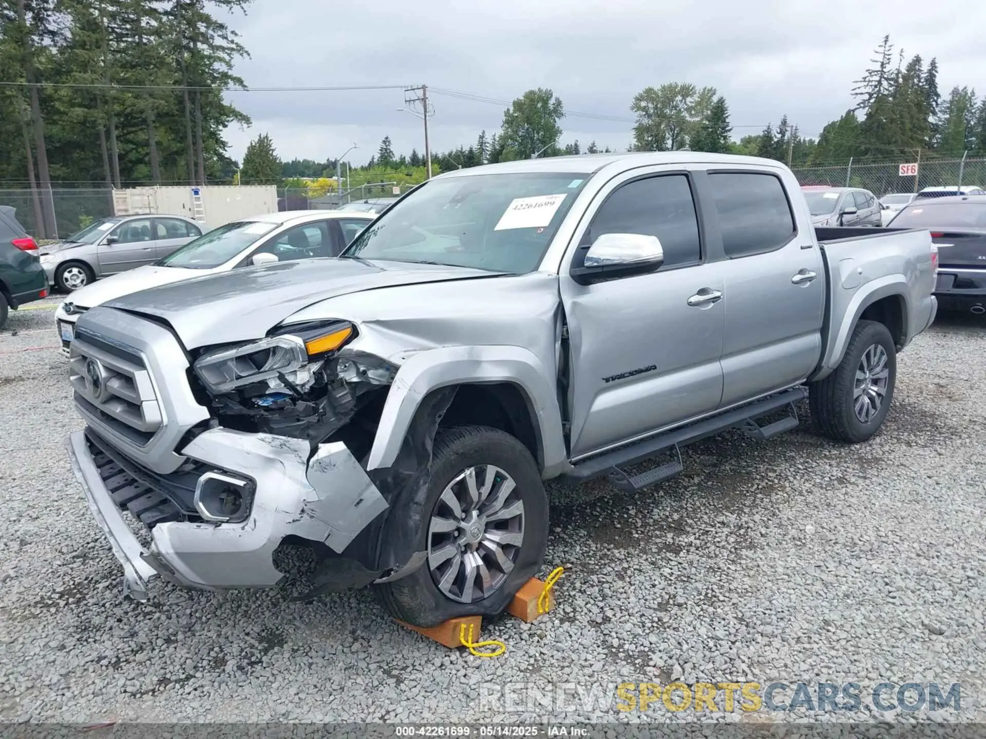 2 Photograph of a damaged car 3TMGZ5AN2NM504615 TOYOTA TACOMA 2022