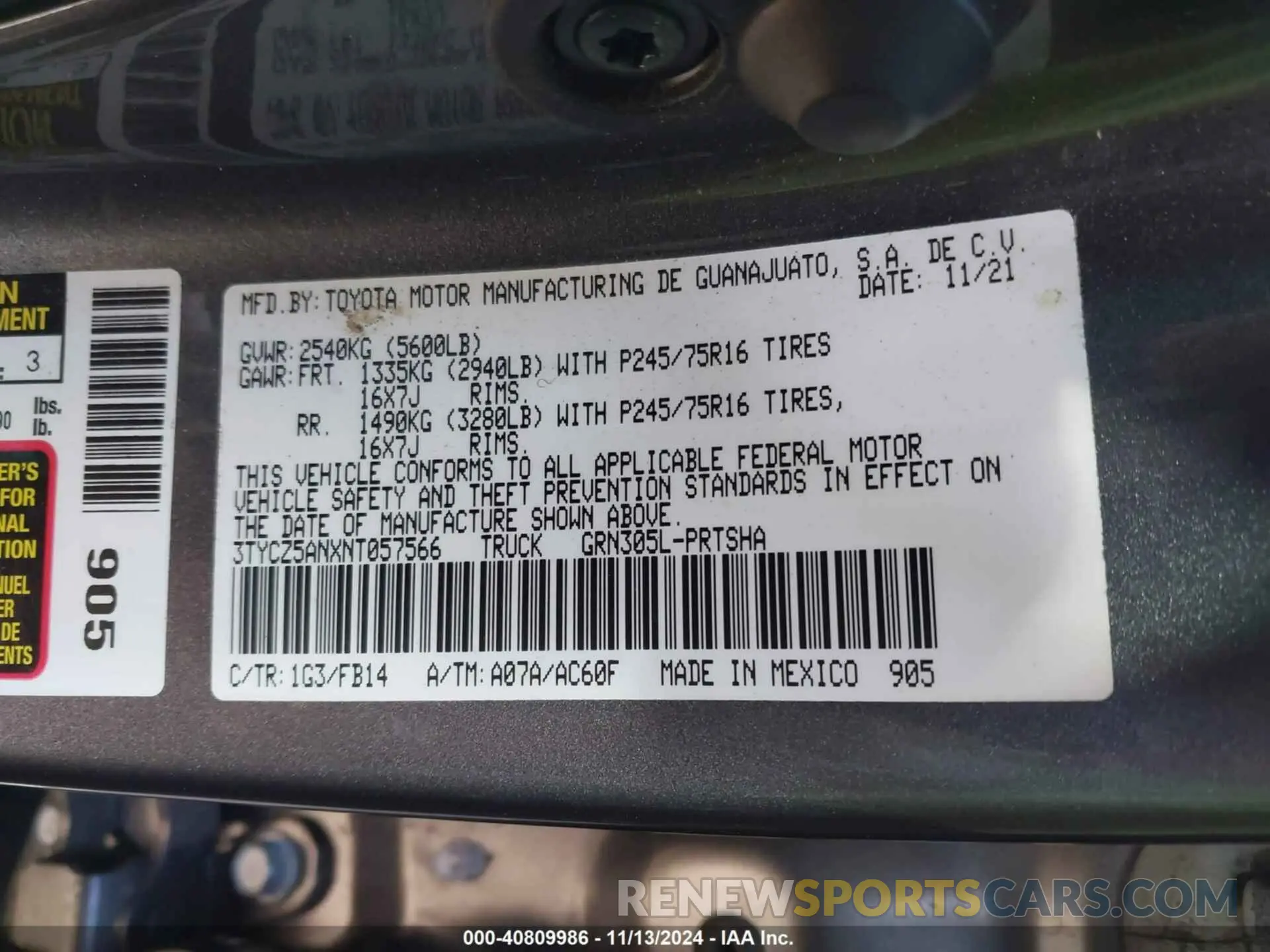 9 Photograph of a damaged car 3TYCZ5ANXNT057566 TOYOTA TACOMA 2022