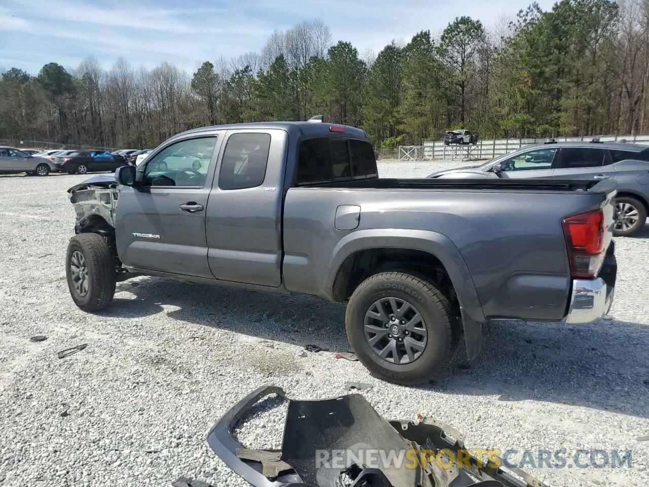 2 Photograph of a damaged car 3TYSX5EN4NT016636 TOYOTA TACOMA 2022