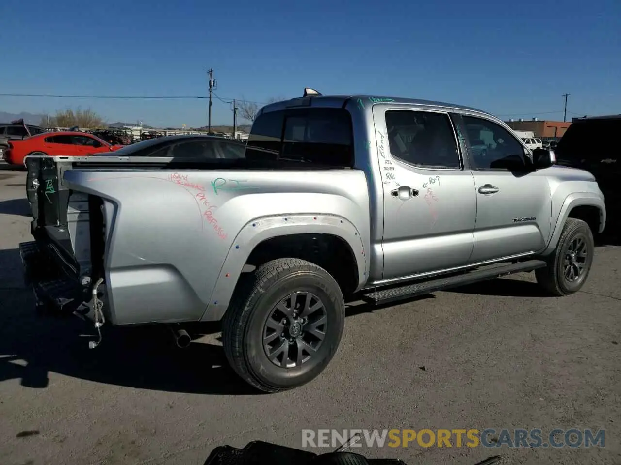 3 Photograph of a damaged car 3TMAZ5CN7PM205708 TOYOTA TACOMA 2023
