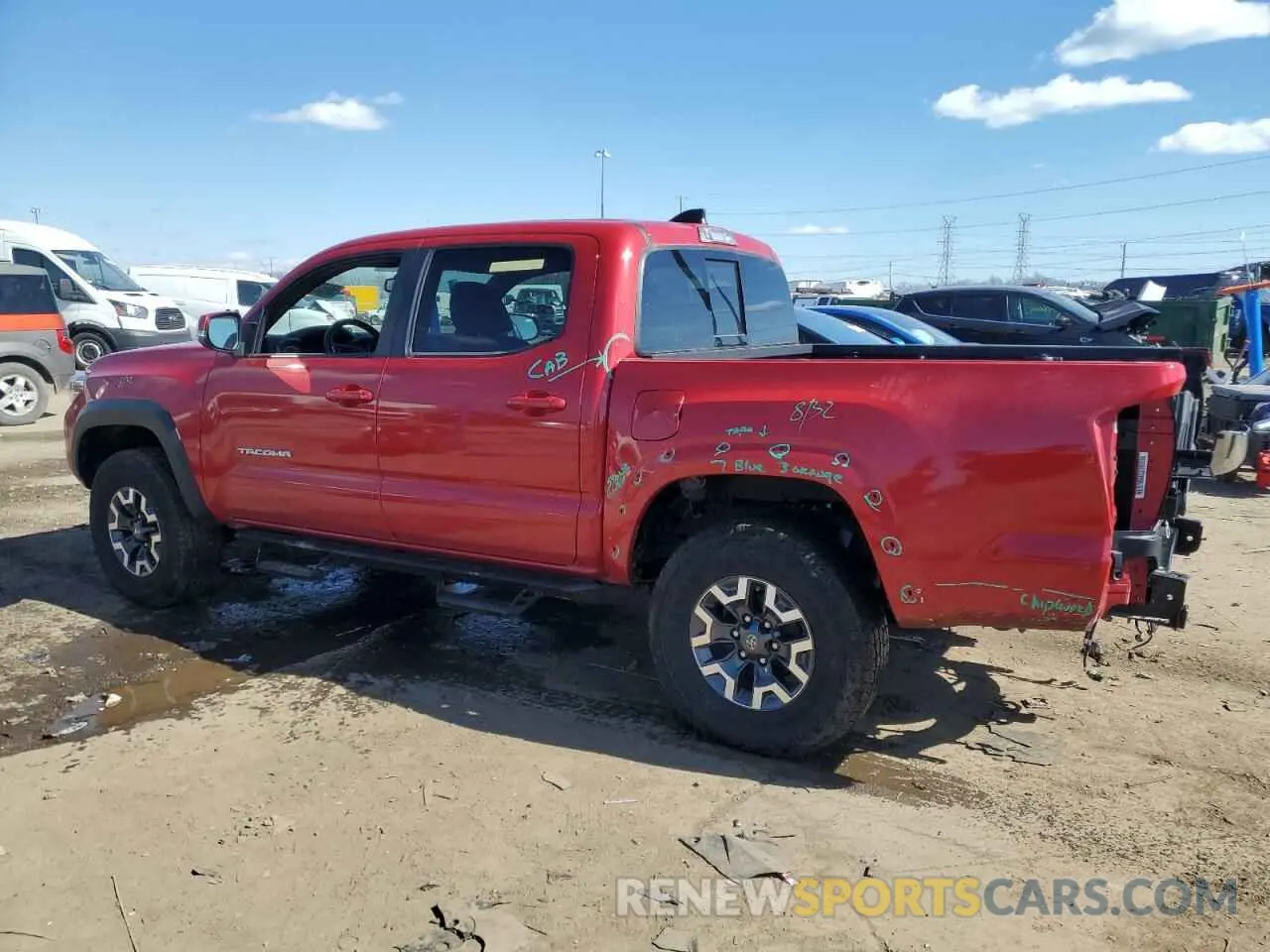 2 Photograph of a damaged car 3TMCZ5AN2PM534893 TOYOTA TACOMA 2023