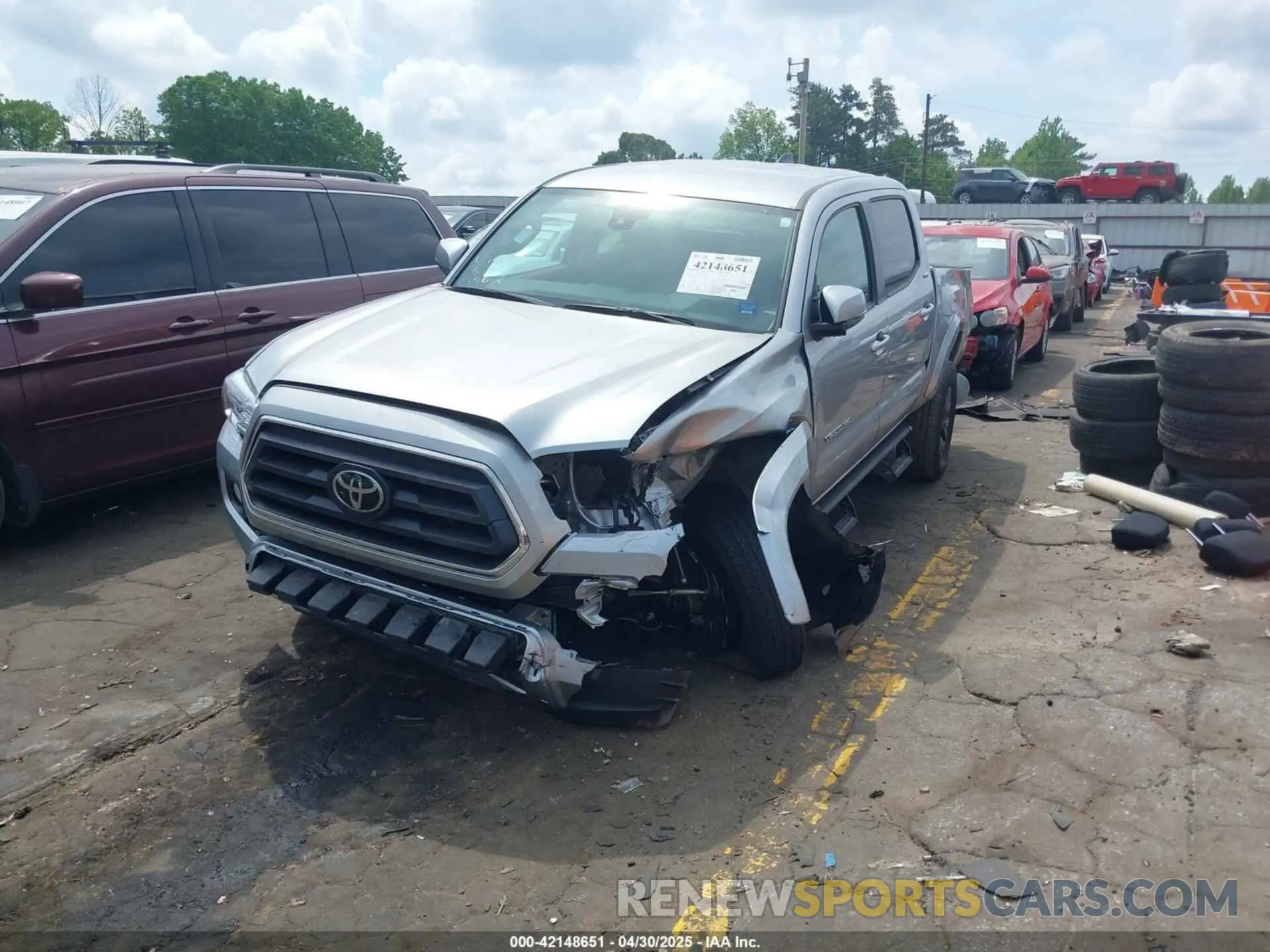 2 Photograph of a damaged car 3TYCZ5AN2PT176554 TOYOTA TACOMA 2023