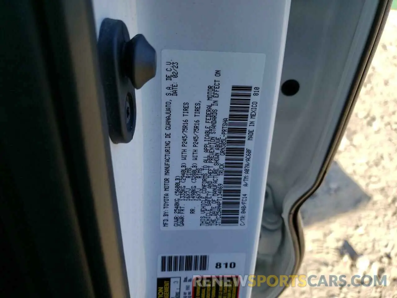 13 Photograph of a damaged car 3TYCZ5AN4PT134869 TOYOTA TACOMA 2023