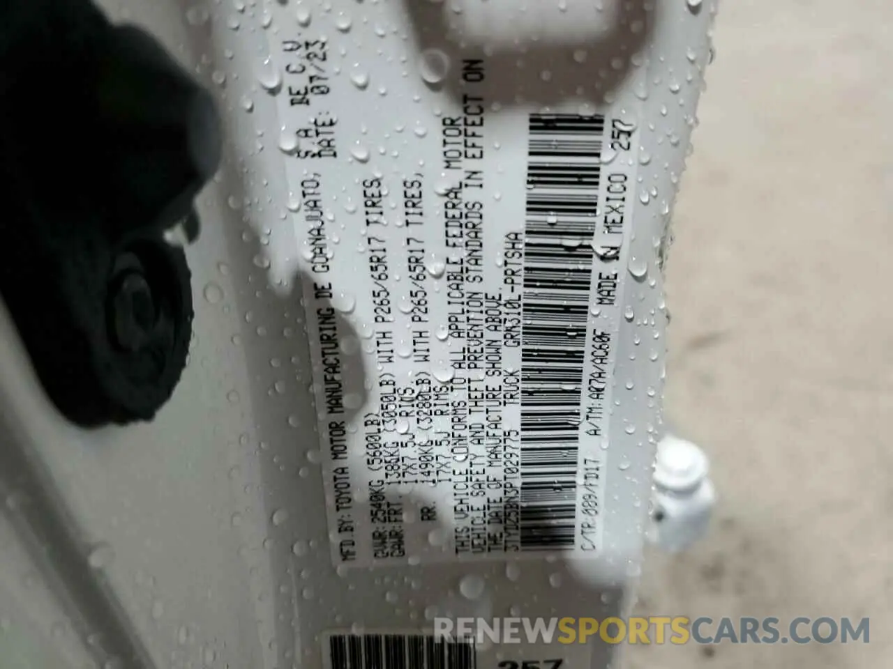 12 Photograph of a damaged car 3TYDZ5BN3PT029775 TOYOTA TACOMA 2023