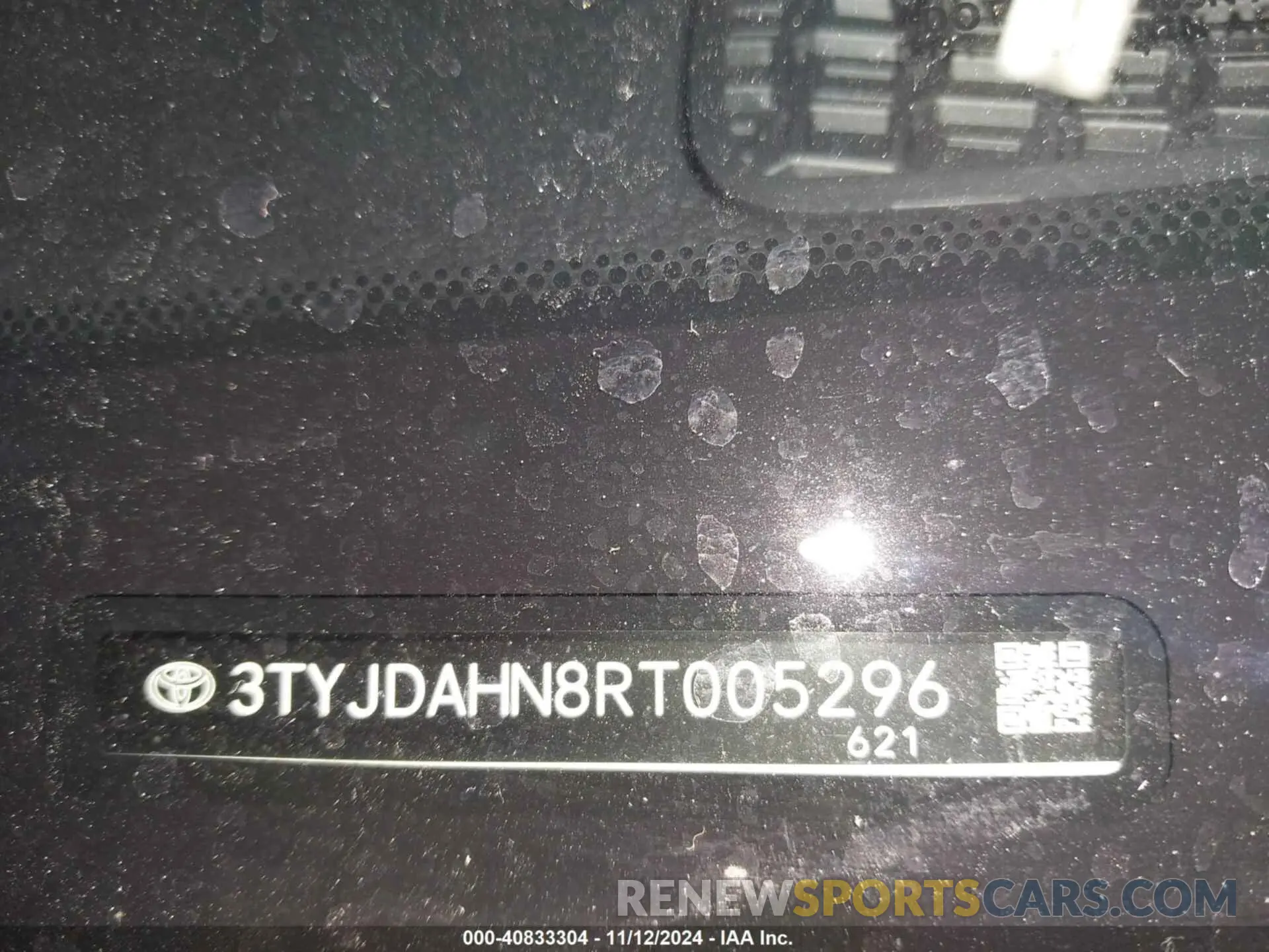 17 Photograph of a damaged car 3TYJDAHN8RT005296 TOYOTA TACOMA 2024