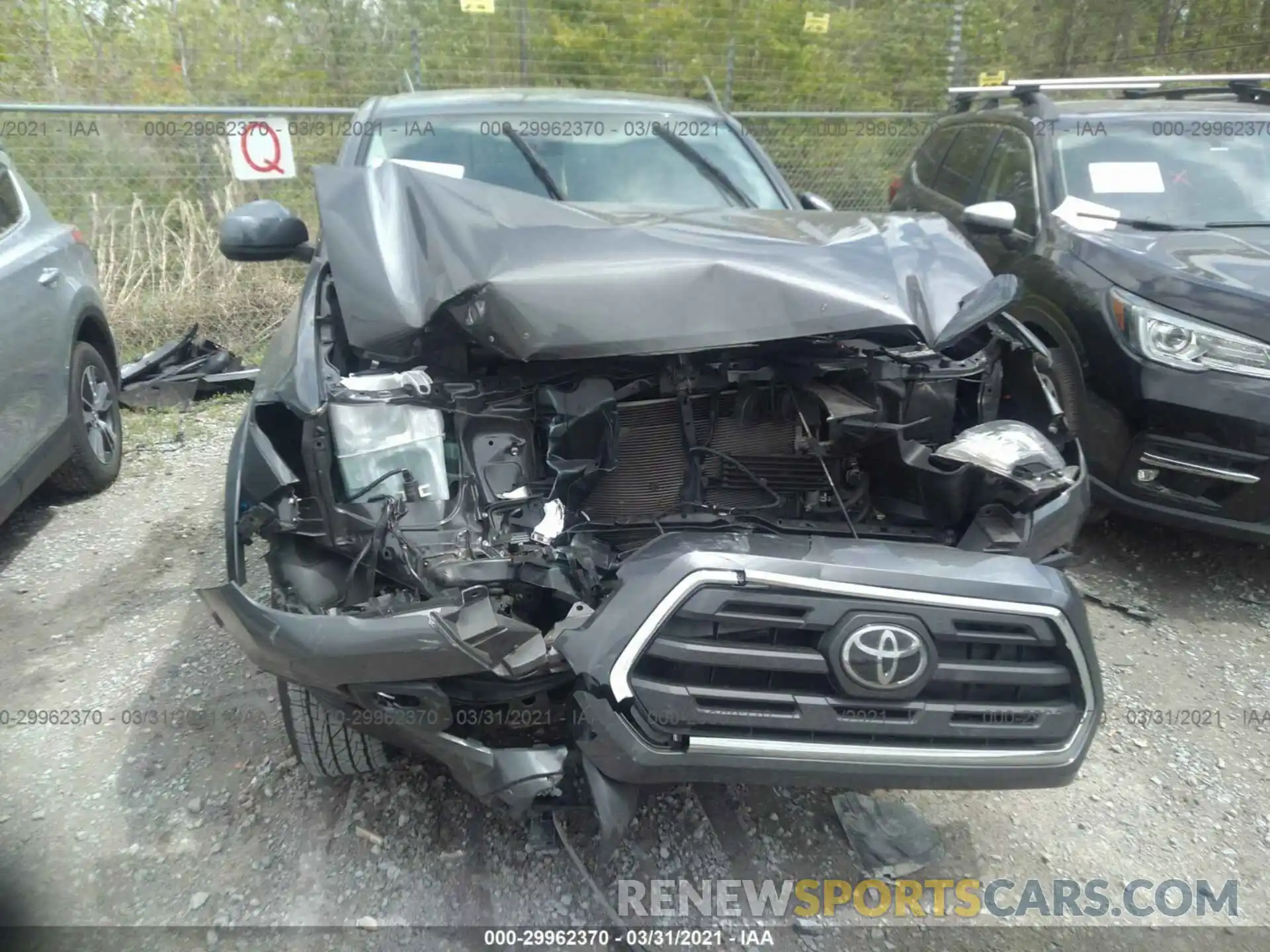 6 Photograph of a damaged car 3TMAZ5CN0KM095870 TOYOTA TACOMA 2WD 2019