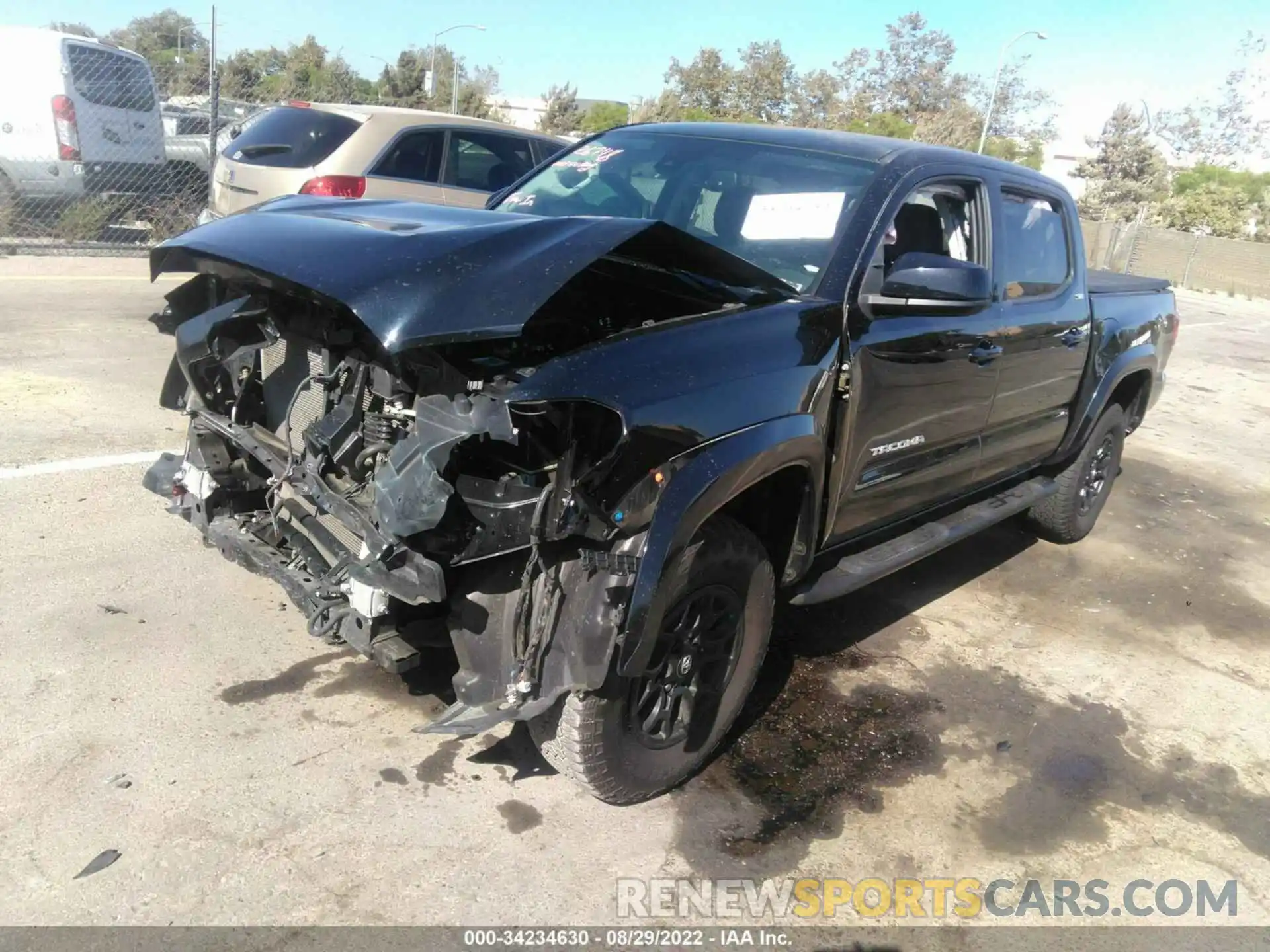 2 Photograph of a damaged car 3TMAZ5CN0KM098283 TOYOTA TACOMA 2WD 2019