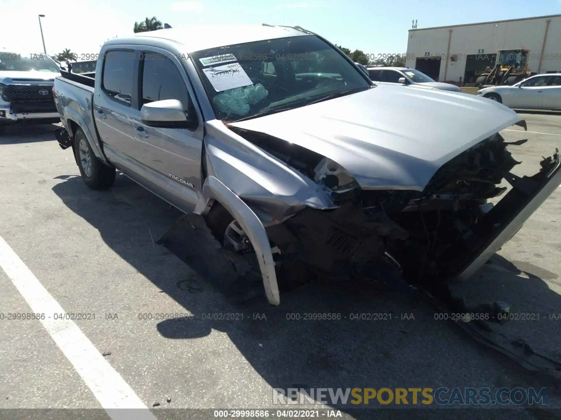 1 Photograph of a damaged car 3TMAZ5CN3KM103735 TOYOTA TACOMA 2WD 2019