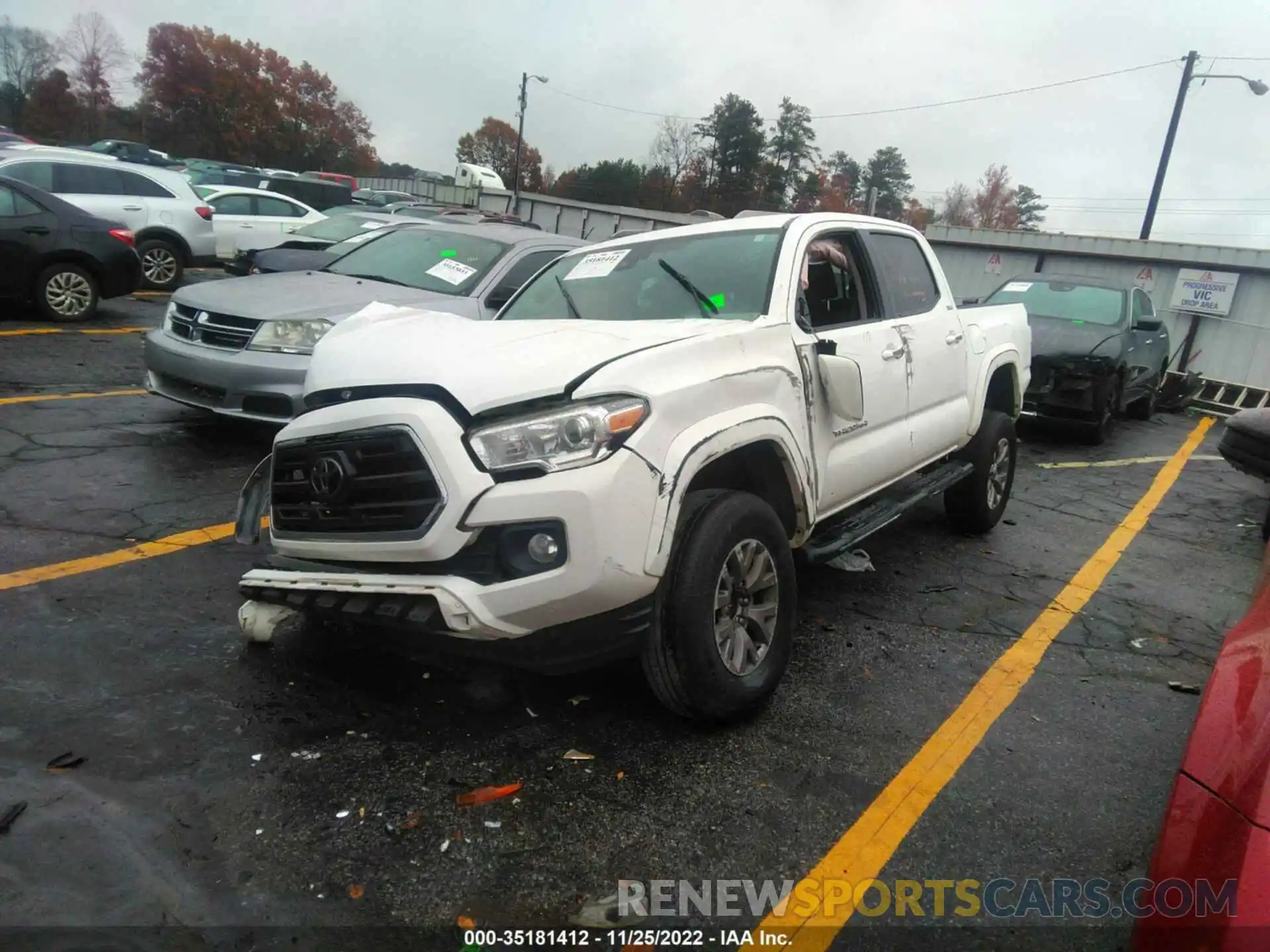 2 Photograph of a damaged car 3TMAZ5CN3KM104531 TOYOTA TACOMA 2WD 2019