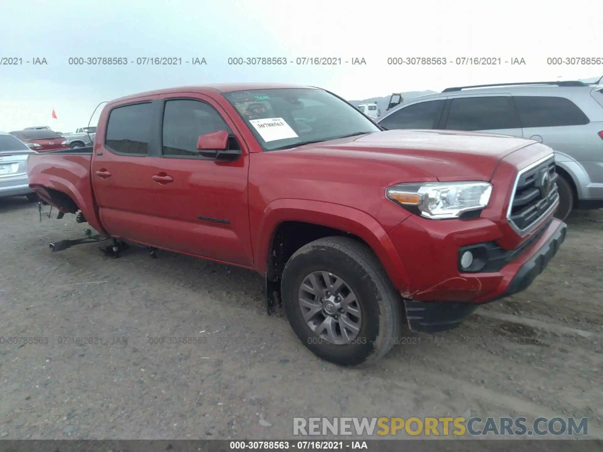 1 Photograph of a damaged car 3TMAZ5CN7KM109943 TOYOTA TACOMA 2WD 2019