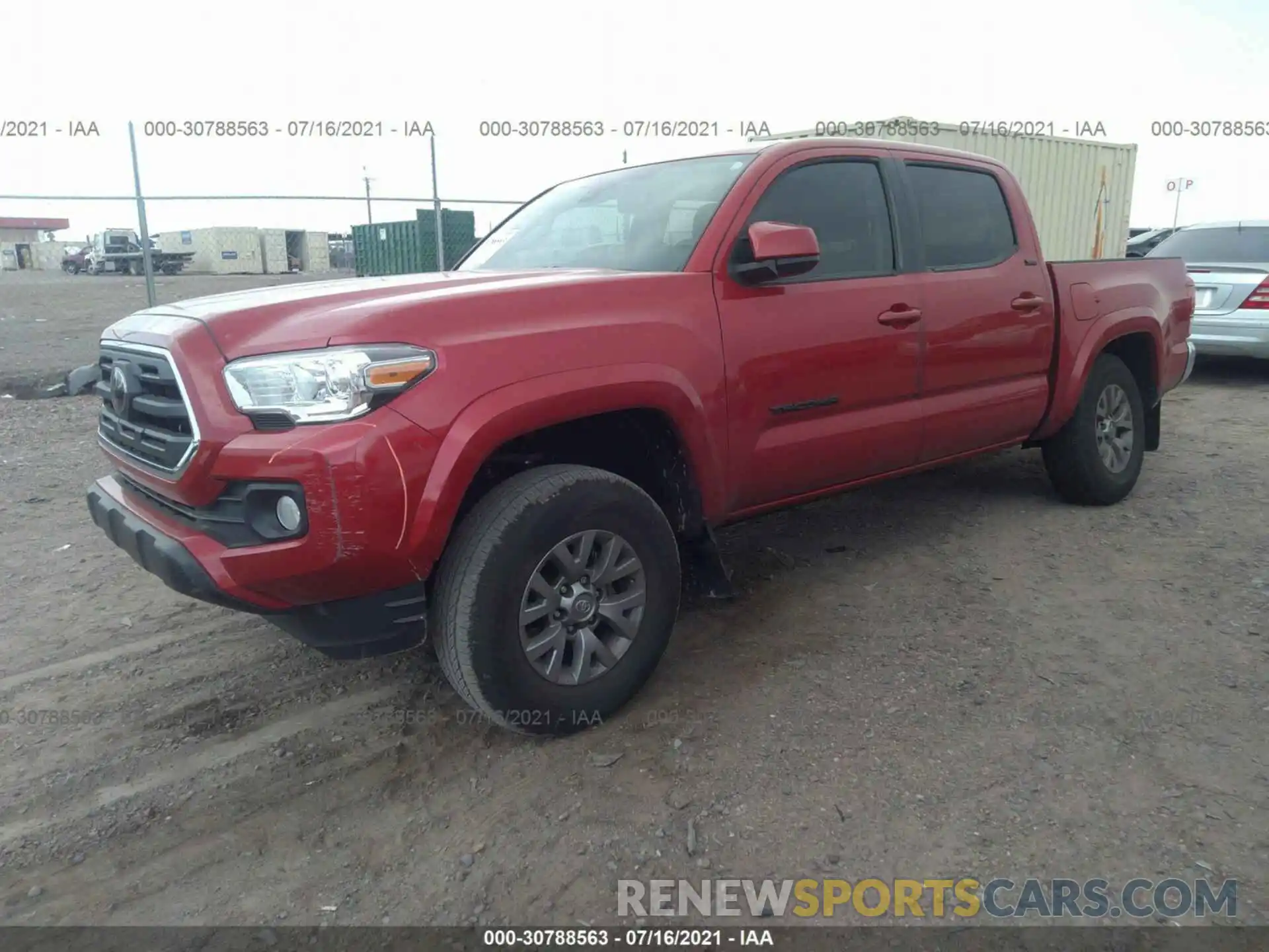 2 Photograph of a damaged car 3TMAZ5CN7KM109943 TOYOTA TACOMA 2WD 2019