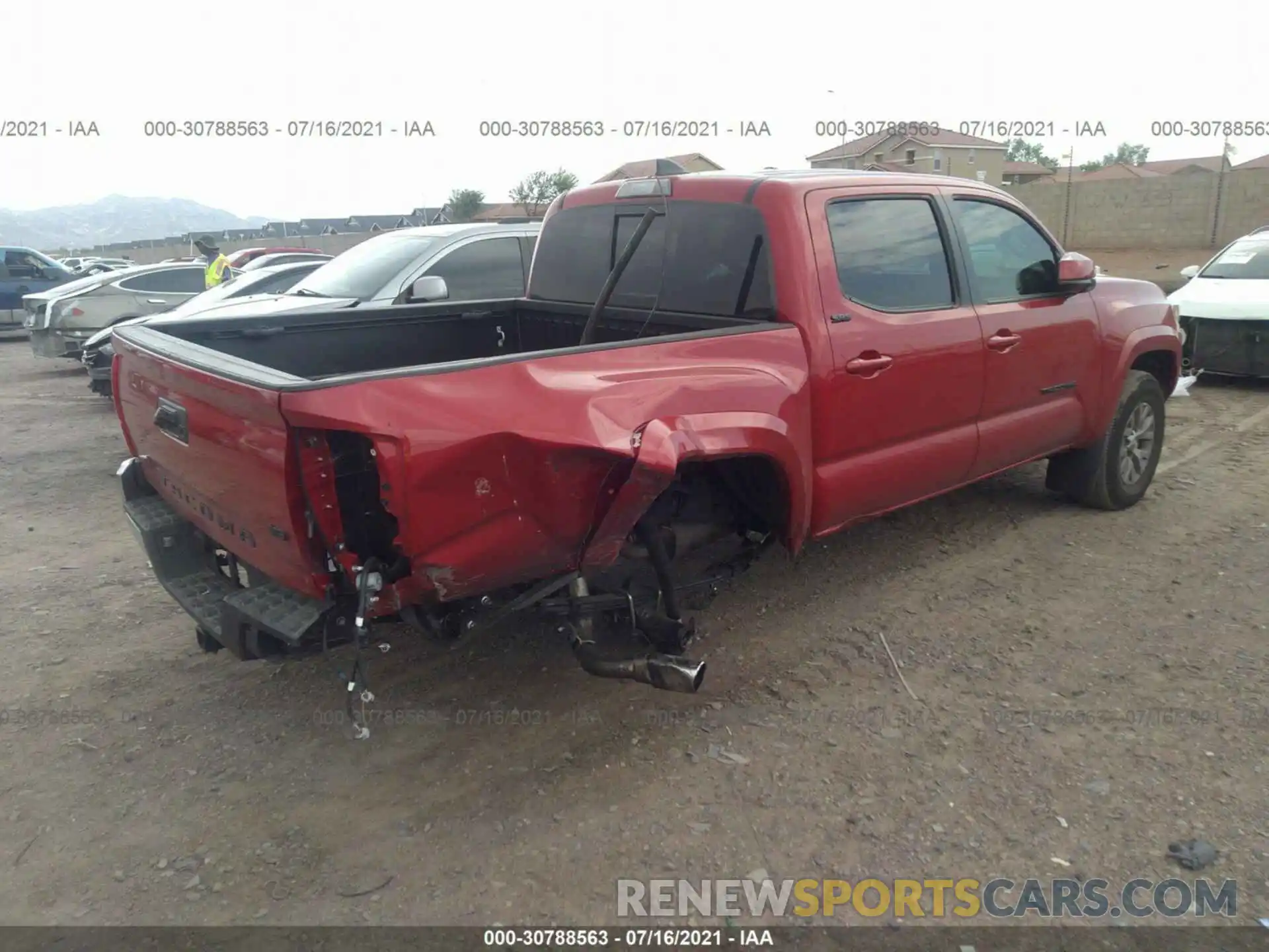 4 Photograph of a damaged car 3TMAZ5CN7KM109943 TOYOTA TACOMA 2WD 2019