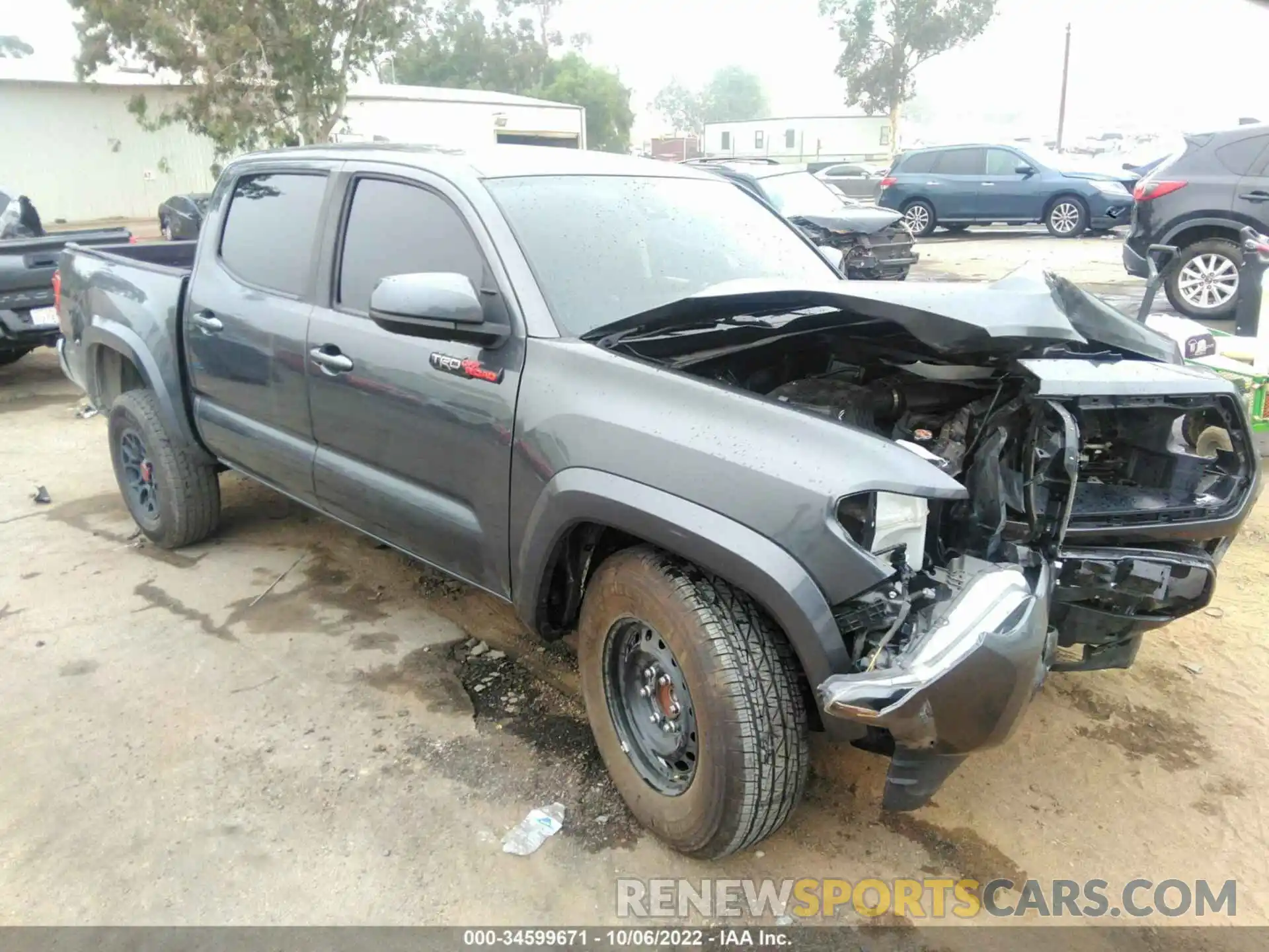 1 Photograph of a damaged car 3TMAZ5CN9KM084320 TOYOTA TACOMA 2WD 2019