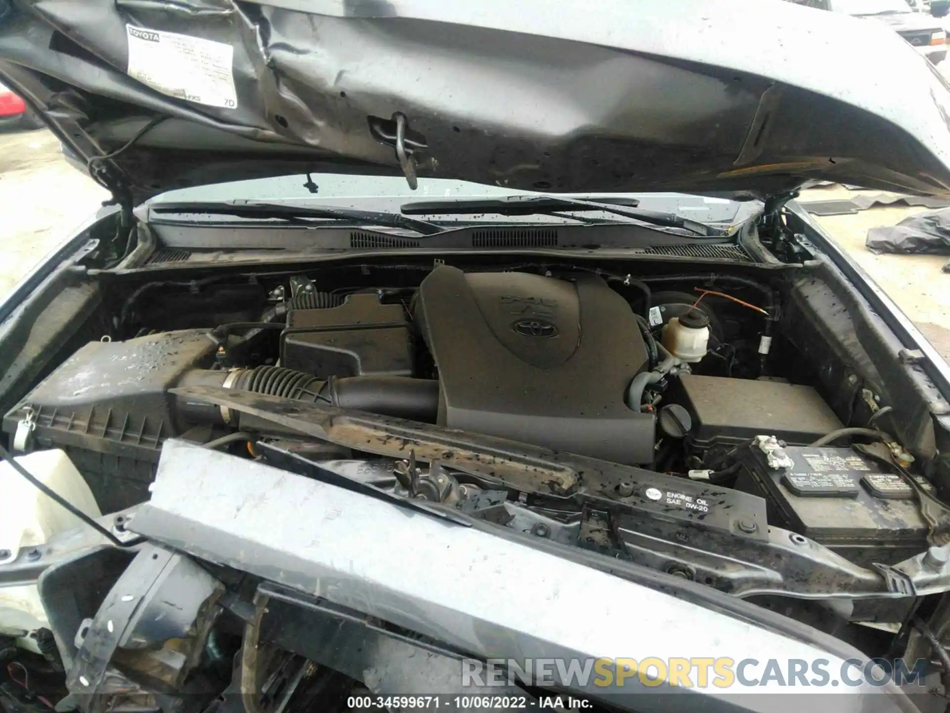 10 Photograph of a damaged car 3TMAZ5CN9KM084320 TOYOTA TACOMA 2WD 2019