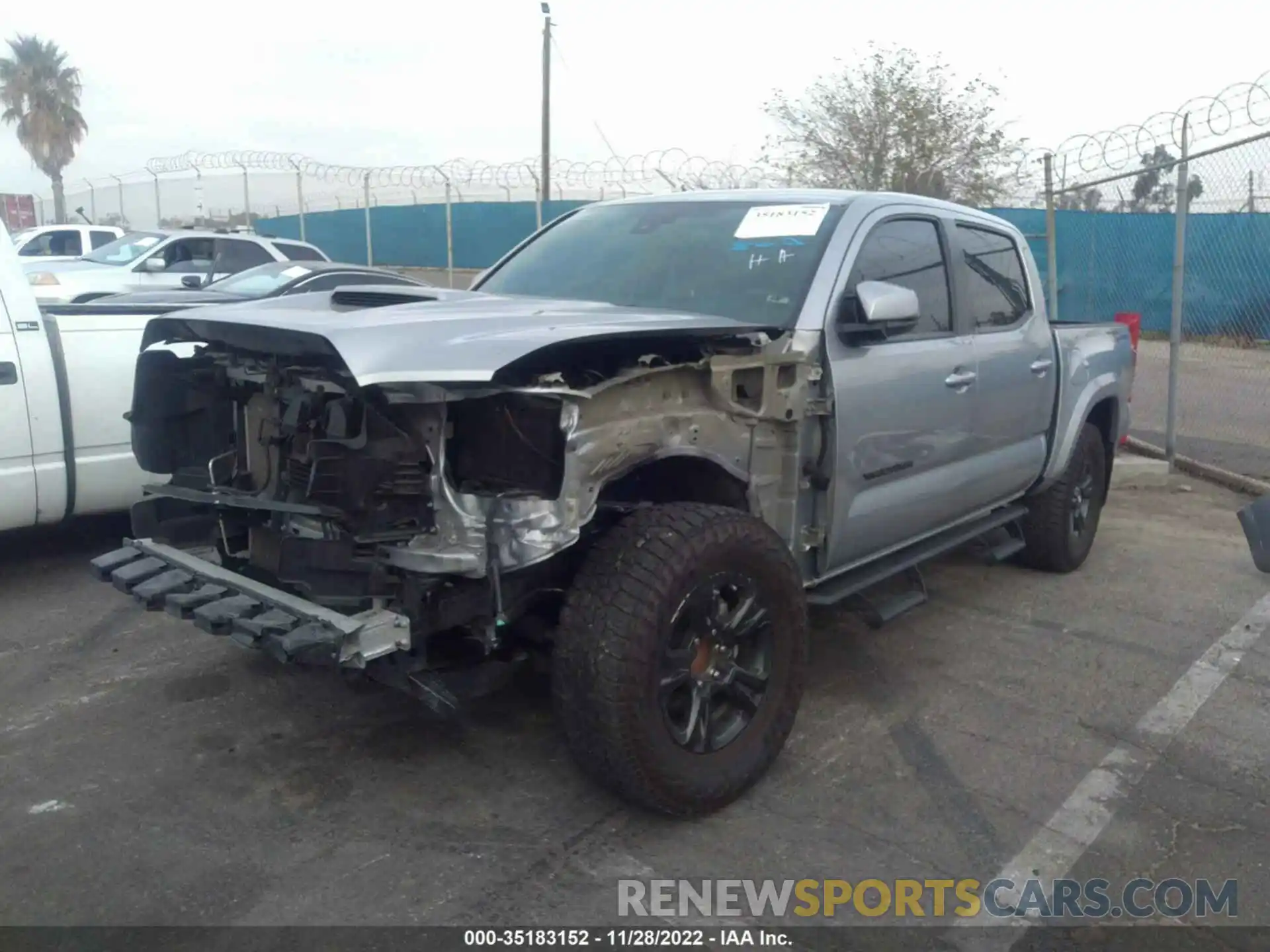 2 Photograph of a damaged car 3TMAZ5CN9KM084494 TOYOTA TACOMA 2WD 2019