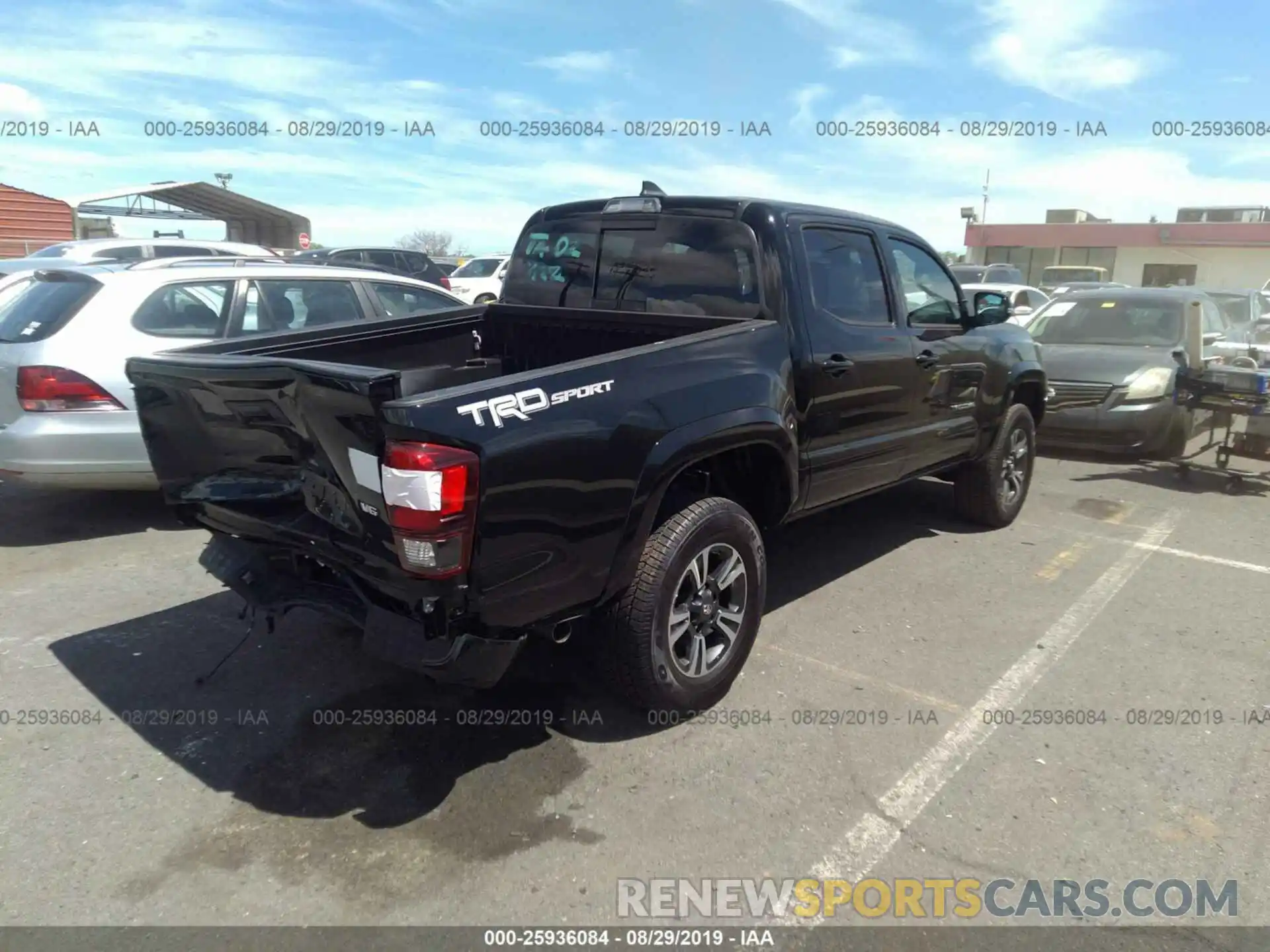 4 Photograph of a damaged car 3TMAZ5CNXKM107863 TOYOTA TACOMA 2WD 2019