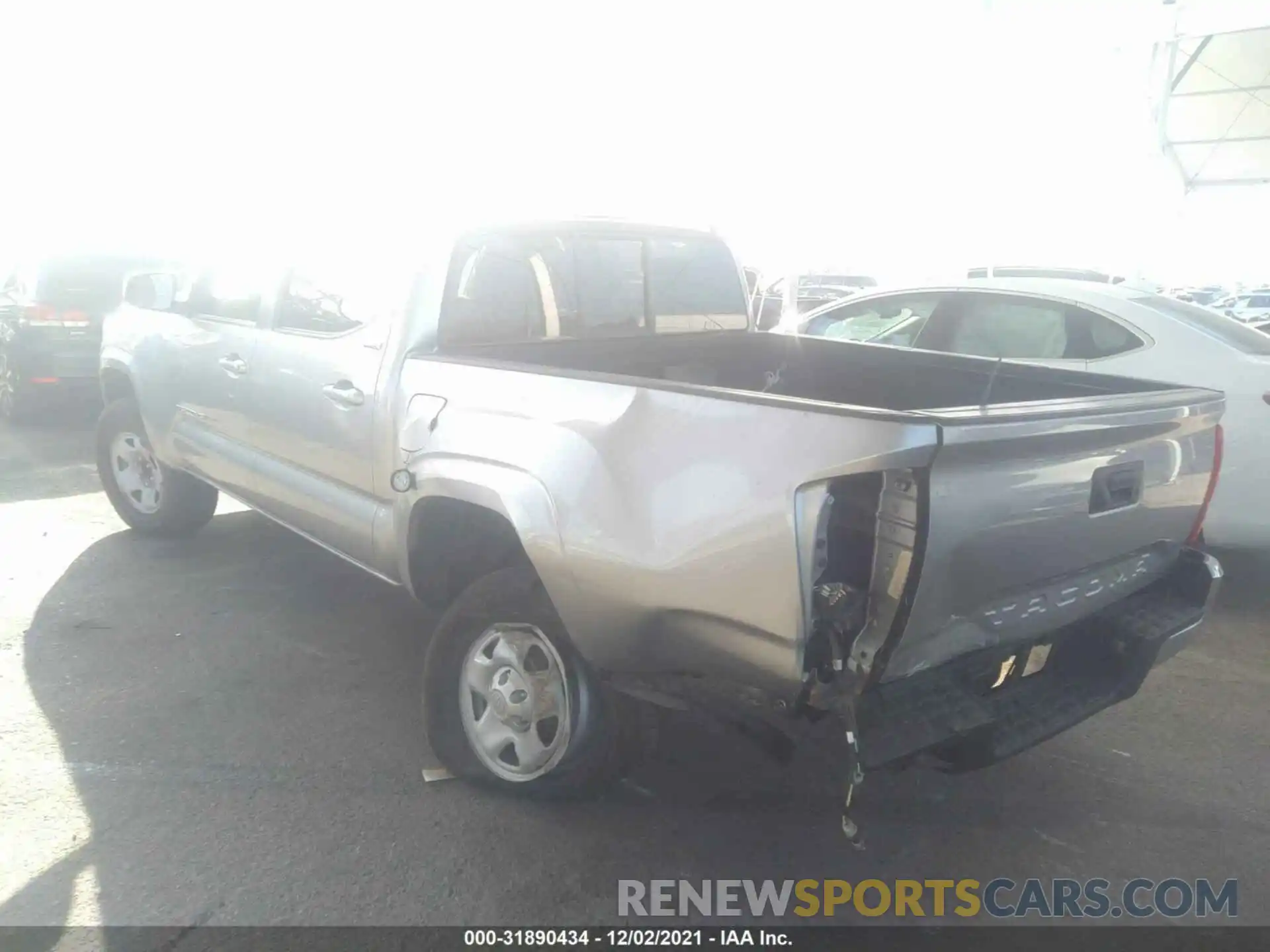 3 Photograph of a damaged car 5TFAX5GN0KX132393 TOYOTA TACOMA 2WD 2019