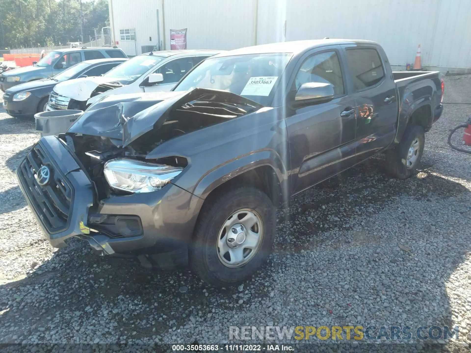 2 Photograph of a damaged car 5TFAX5GN4KX135569 TOYOTA TACOMA 2WD 2019