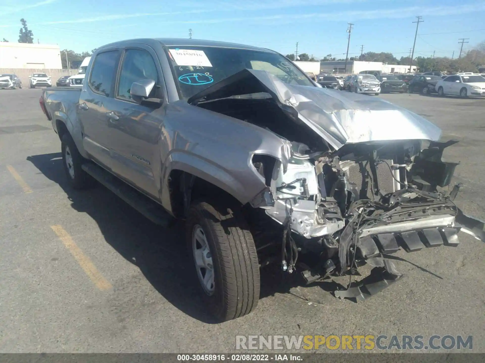 1 Photograph of a damaged car 5TFAX5GN5KX156656 TOYOTA TACOMA 2WD 2019