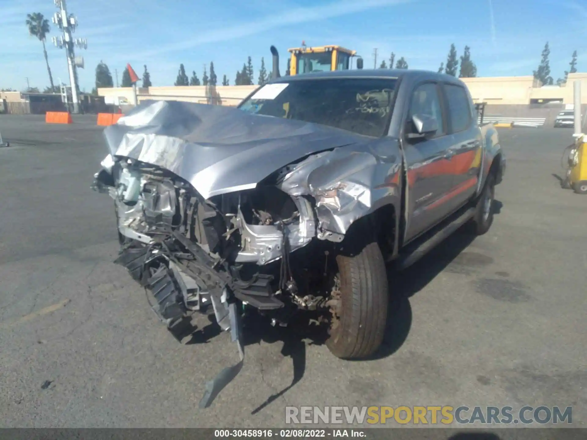 2 Photograph of a damaged car 5TFAX5GN5KX156656 TOYOTA TACOMA 2WD 2019