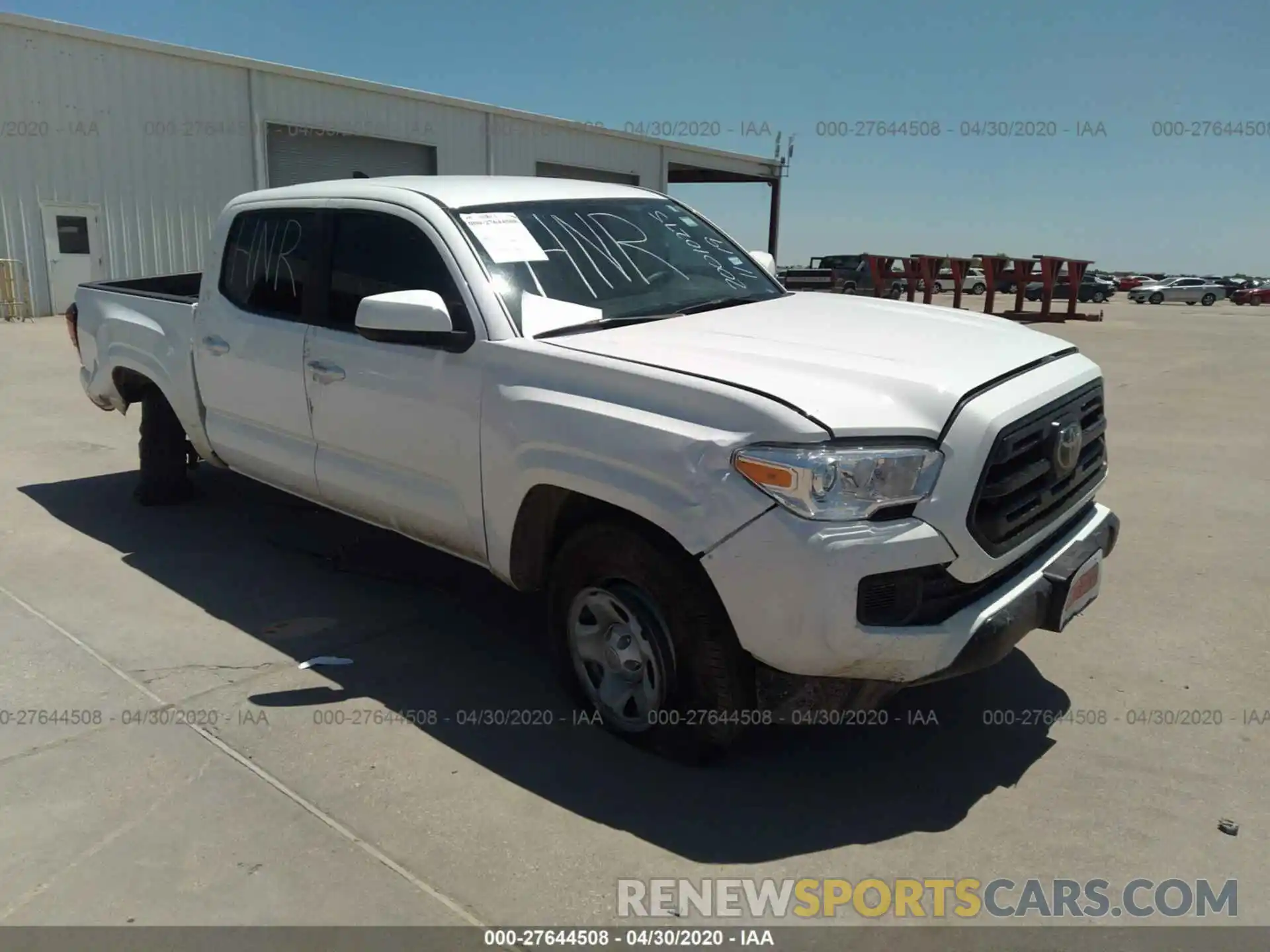 1 Photograph of a damaged car 5TFAX5GN9KX144915 TOYOTA TACOMA 2WD 2019