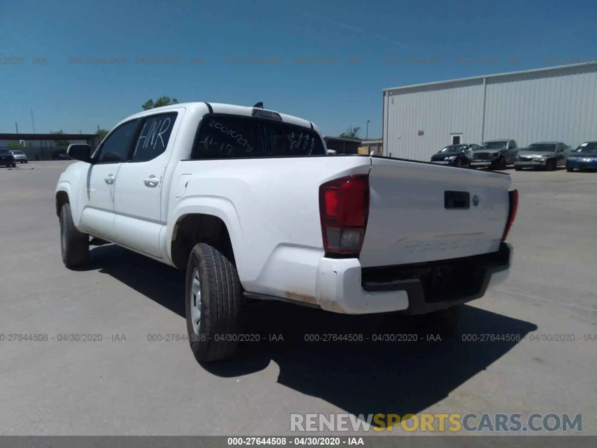 3 Photograph of a damaged car 5TFAX5GN9KX144915 TOYOTA TACOMA 2WD 2019