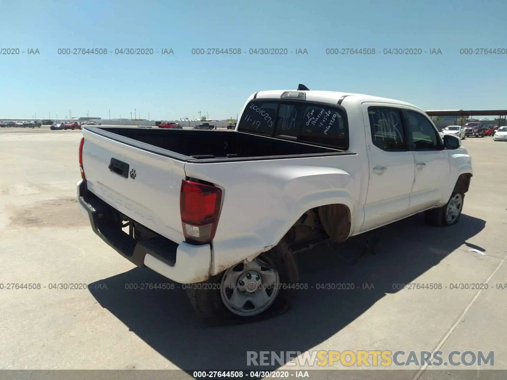 4 Photograph of a damaged car 5TFAX5GN9KX144915 TOYOTA TACOMA 2WD 2019