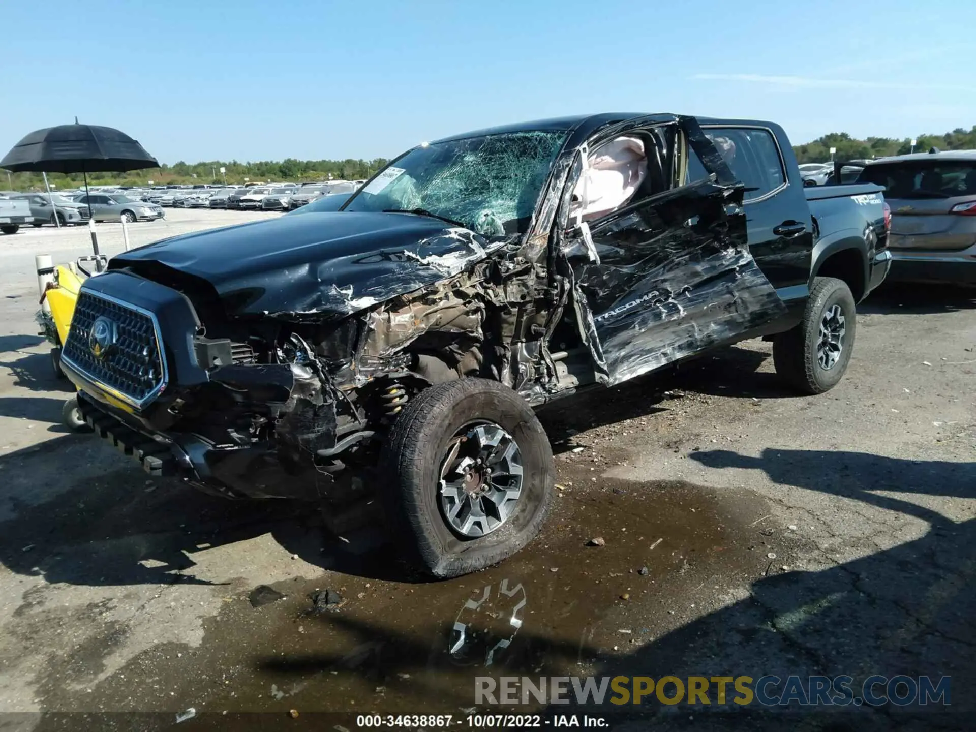 2 Photograph of a damaged car 5TFAZ5CN0KX080988 TOYOTA TACOMA 2WD 2019