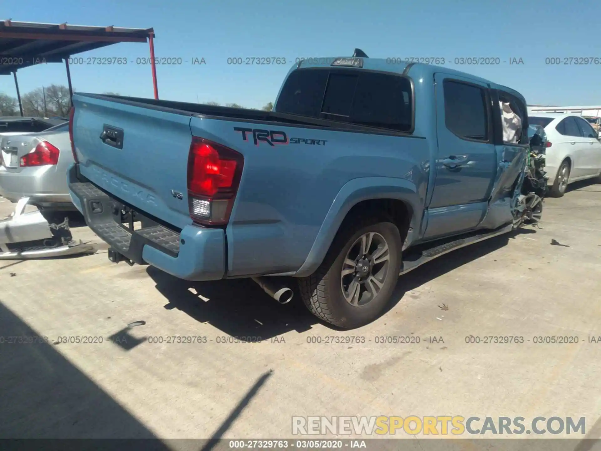 4 Photograph of a damaged car 5TFAZ5CN8KX085243 TOYOTA TACOMA 2WD 2019