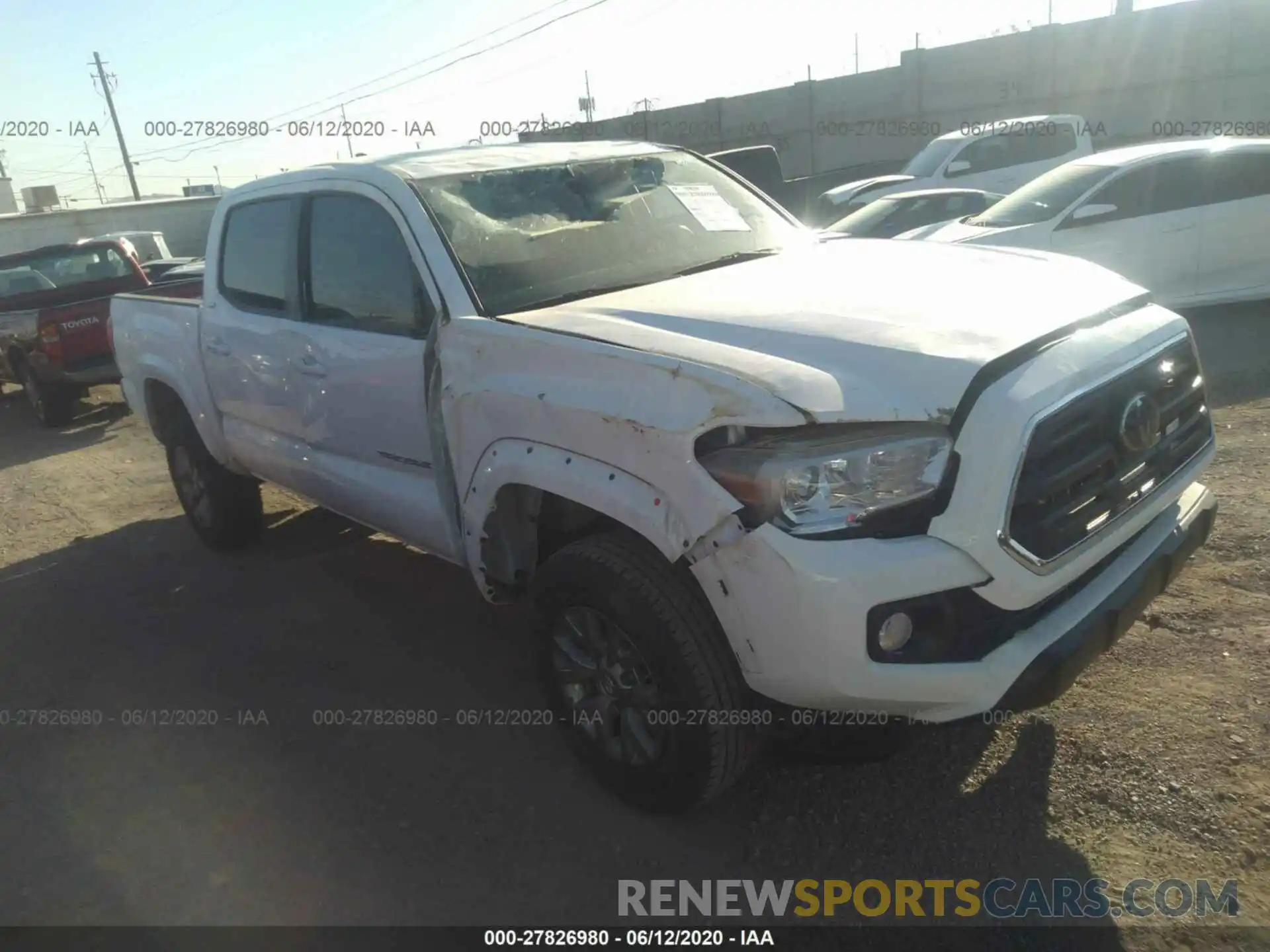 1 Photograph of a damaged car 5TFAZ5CN9KX074316 TOYOTA TACOMA 2WD 2019