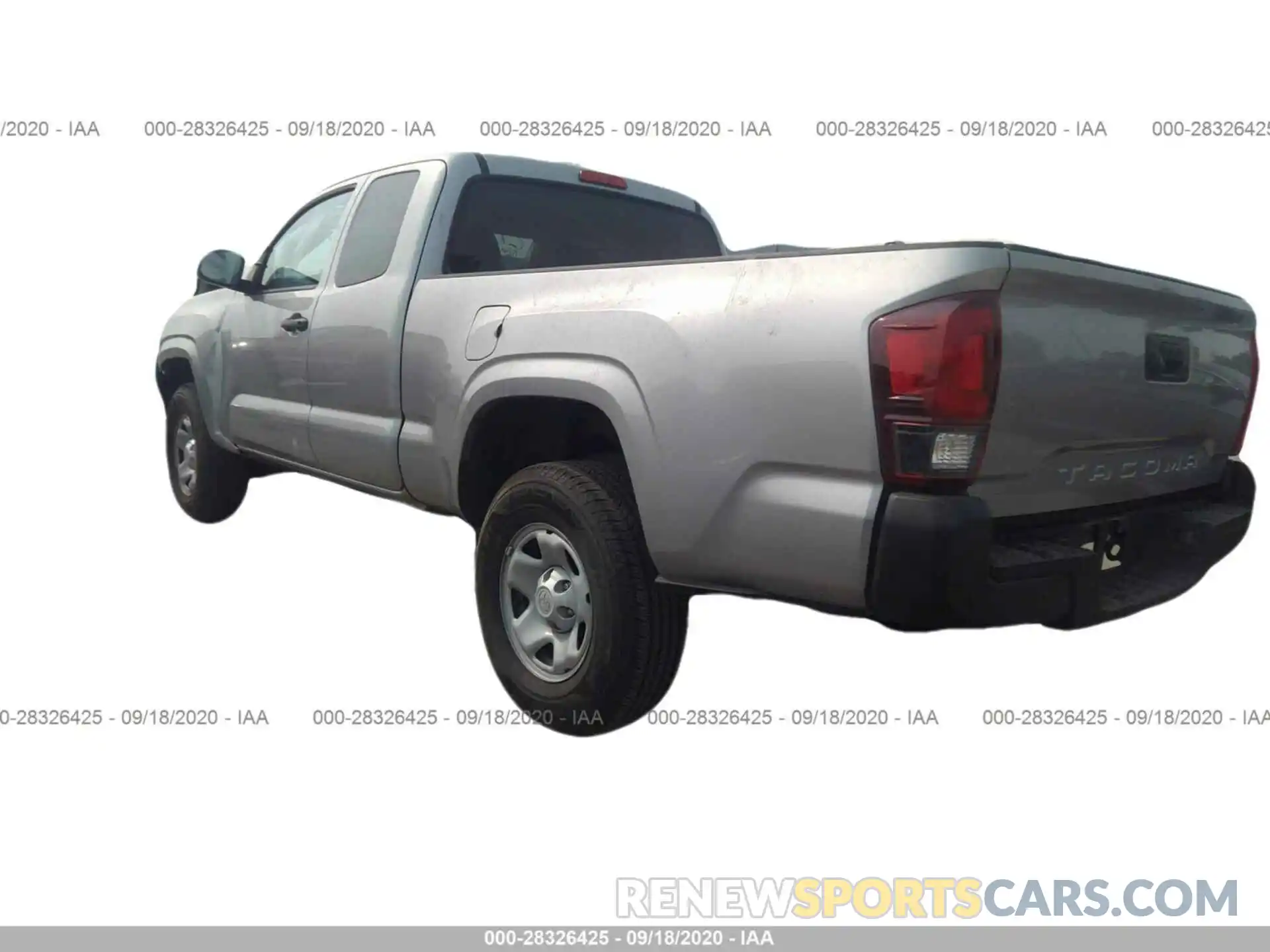 3 Photograph of a damaged car 5TFRX5GN1KX152106 TOYOTA TACOMA 2WD 2019