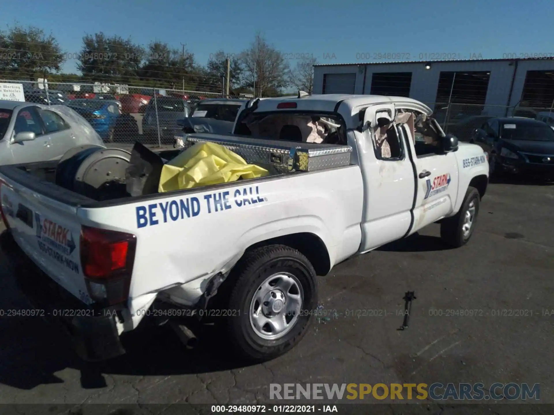 4 Photograph of a damaged car 5TFRX5GN6KX148133 TOYOTA TACOMA 2WD 2019