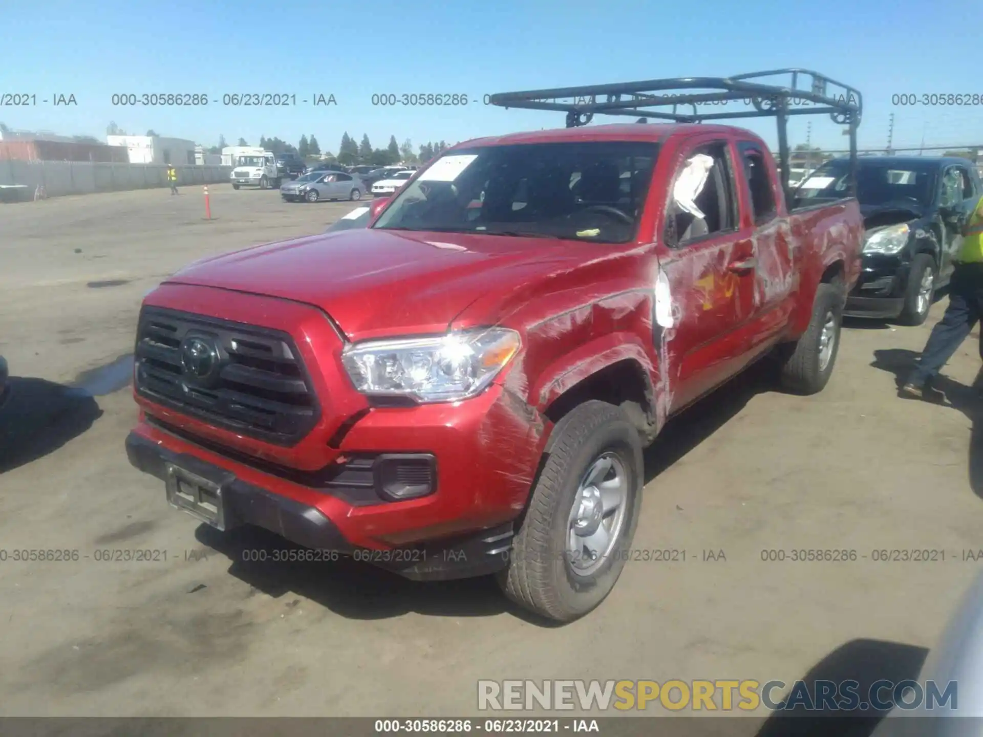 2 Photograph of a damaged car 5TFRX5GN7KX140798 TOYOTA TACOMA 2WD 2019