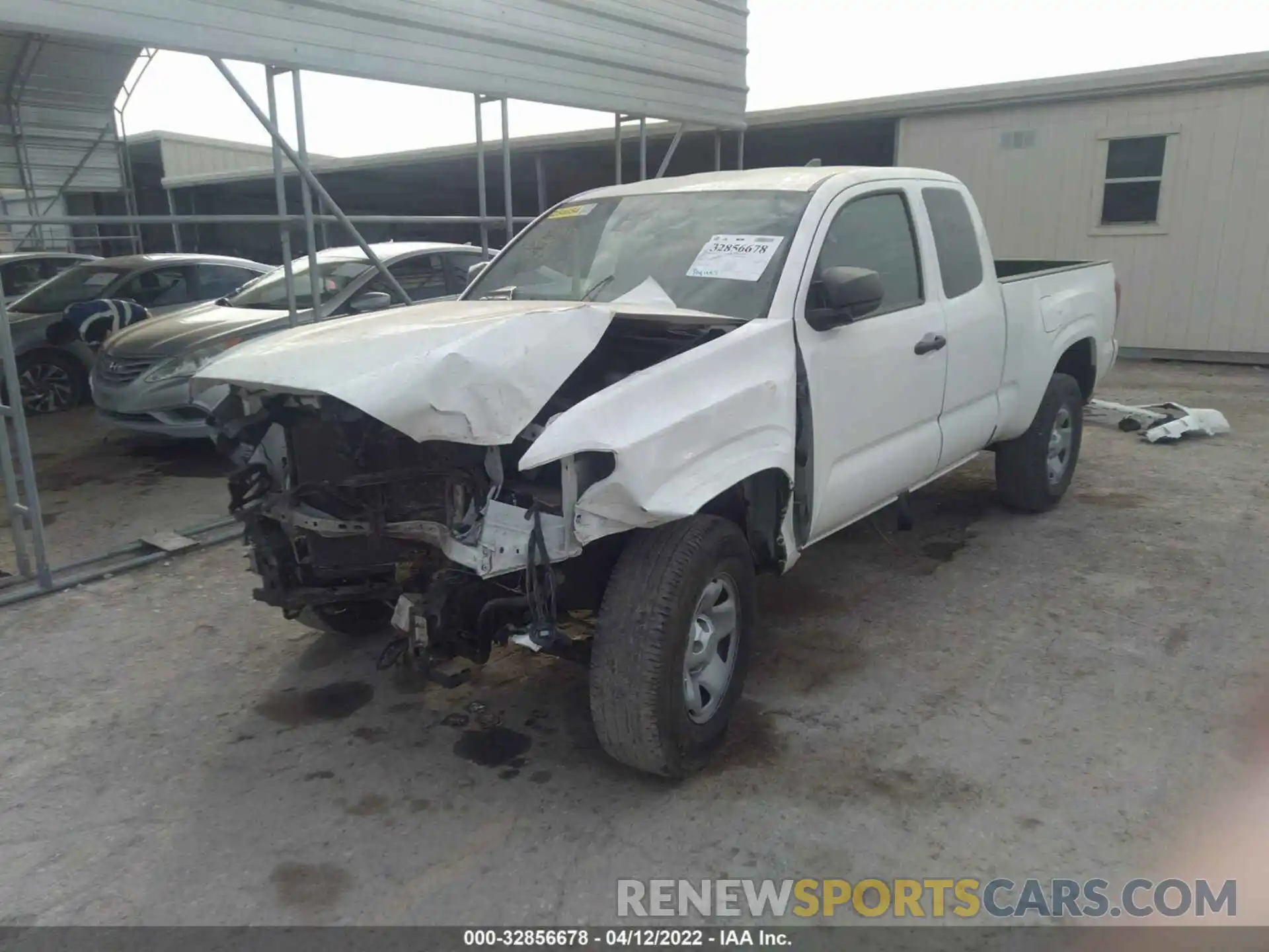 2 Photograph of a damaged car 5TFRX5GN7KX145757 TOYOTA TACOMA 2WD 2019