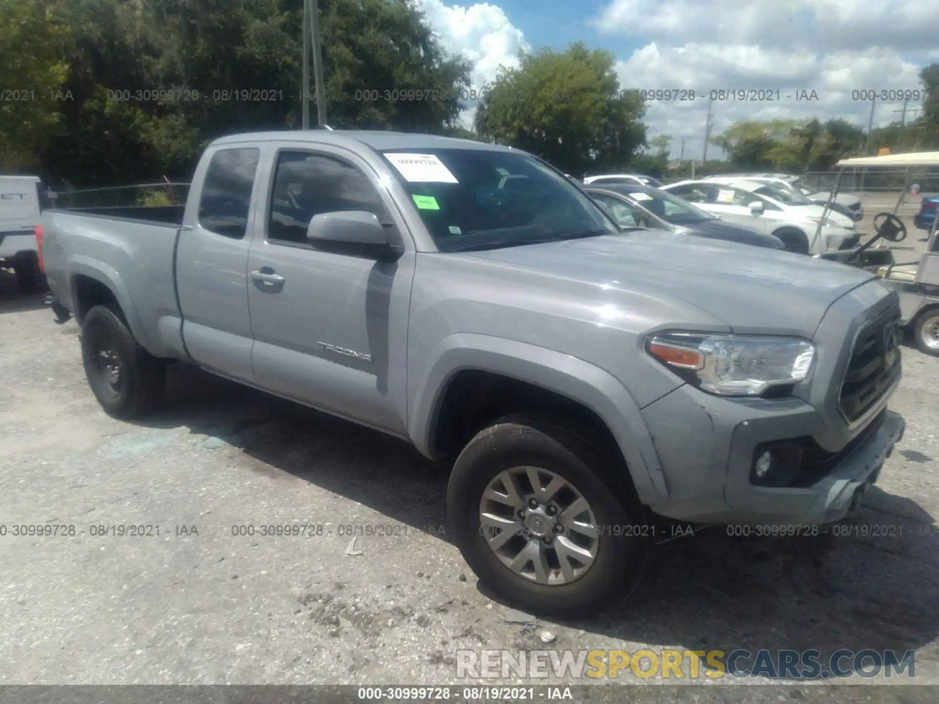 1 Photograph of a damaged car 5TFRZ5CN0KX072666 TOYOTA TACOMA 2WD 2019