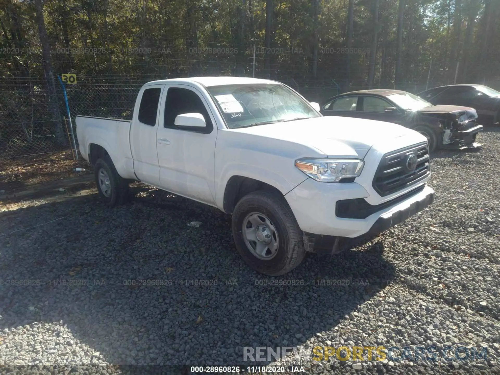 1 Photograph of a damaged car 5TFRZ5CN3KX078722 TOYOTA TACOMA 2WD 2019