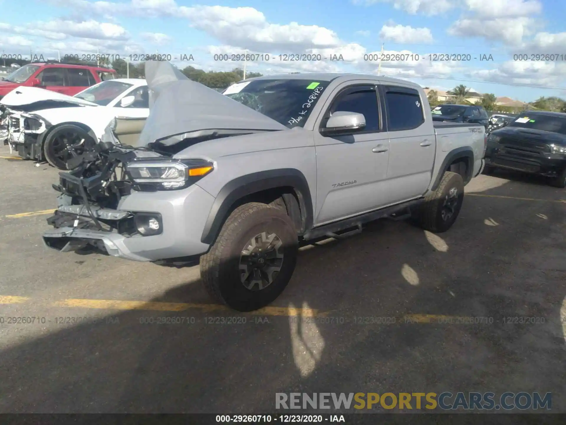 2 Photograph of a damaged car 3TMAZ5CN0LM133275 TOYOTA TACOMA 2WD 2020