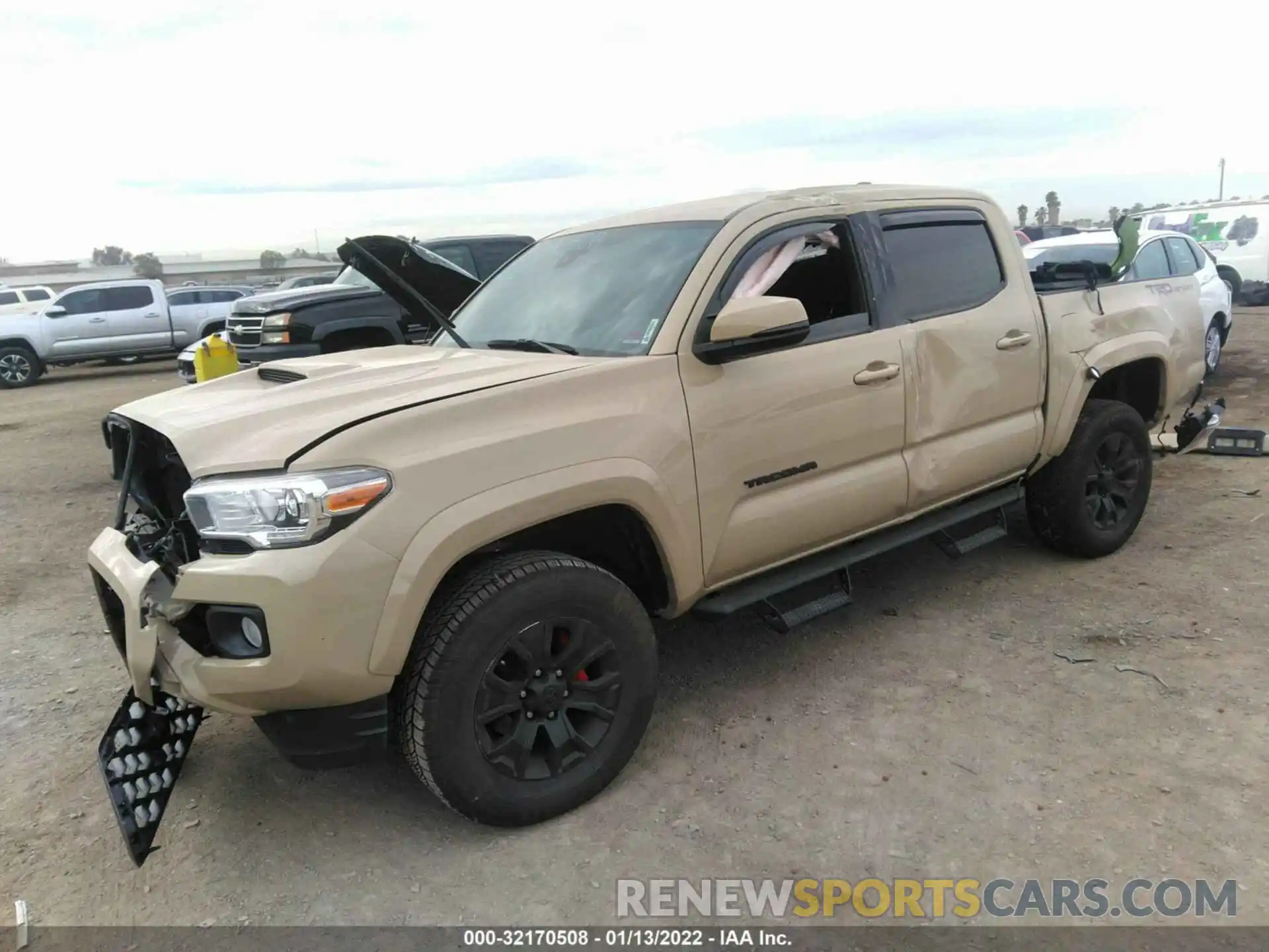 2 Photograph of a damaged car 3TMAZ5CN4LM133036 TOYOTA TACOMA 2WD 2020