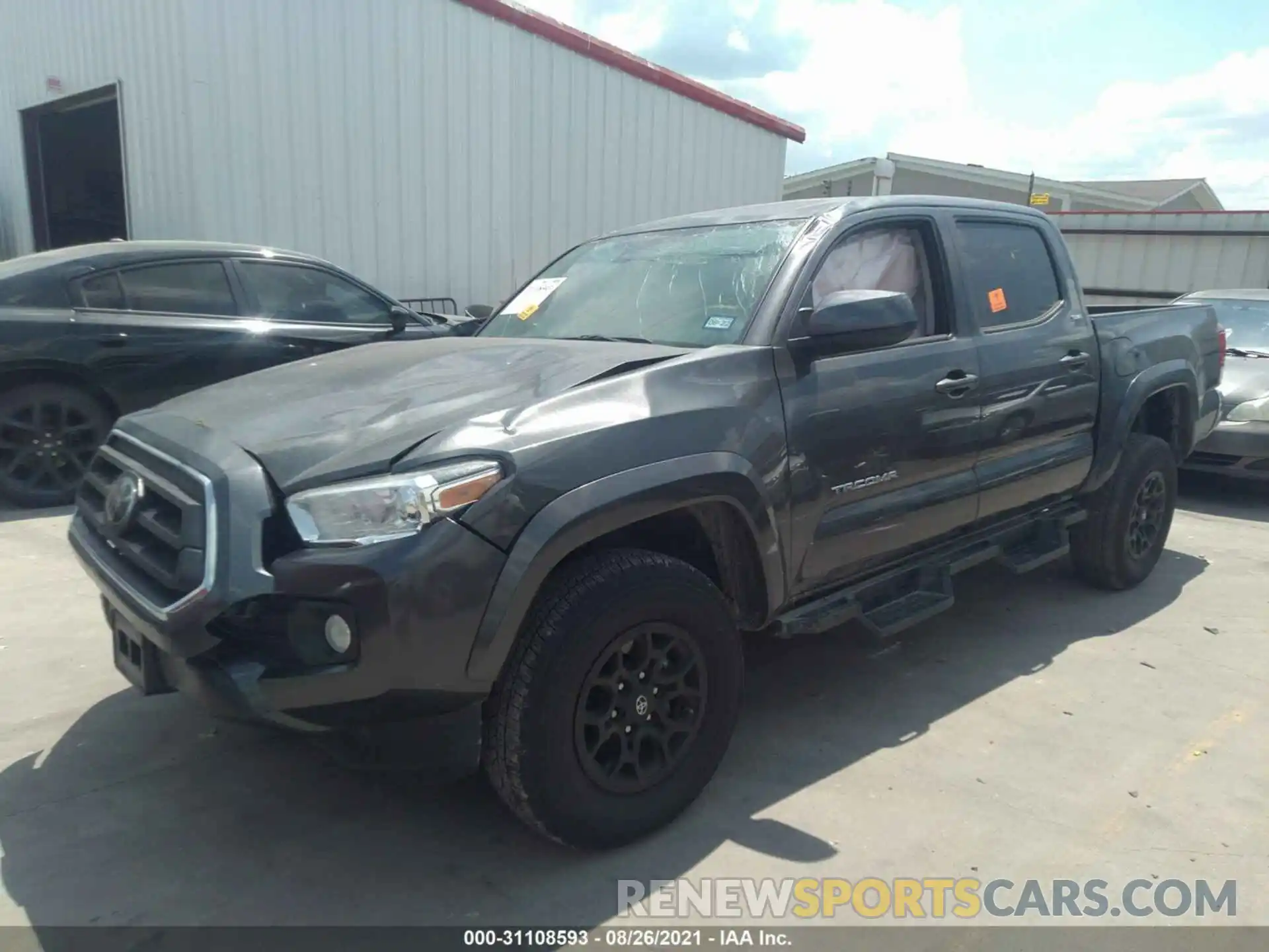 2 Photograph of a damaged car 3TMAZ5CN6LM120613 TOYOTA TACOMA 2WD 2020