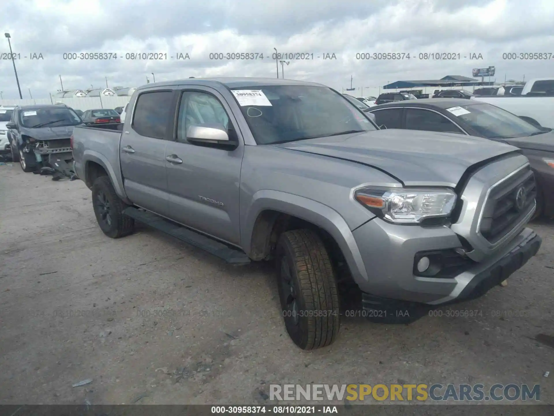 1 Photograph of a damaged car 3TMAZ5CNXLM132666 TOYOTA TACOMA 2WD 2020