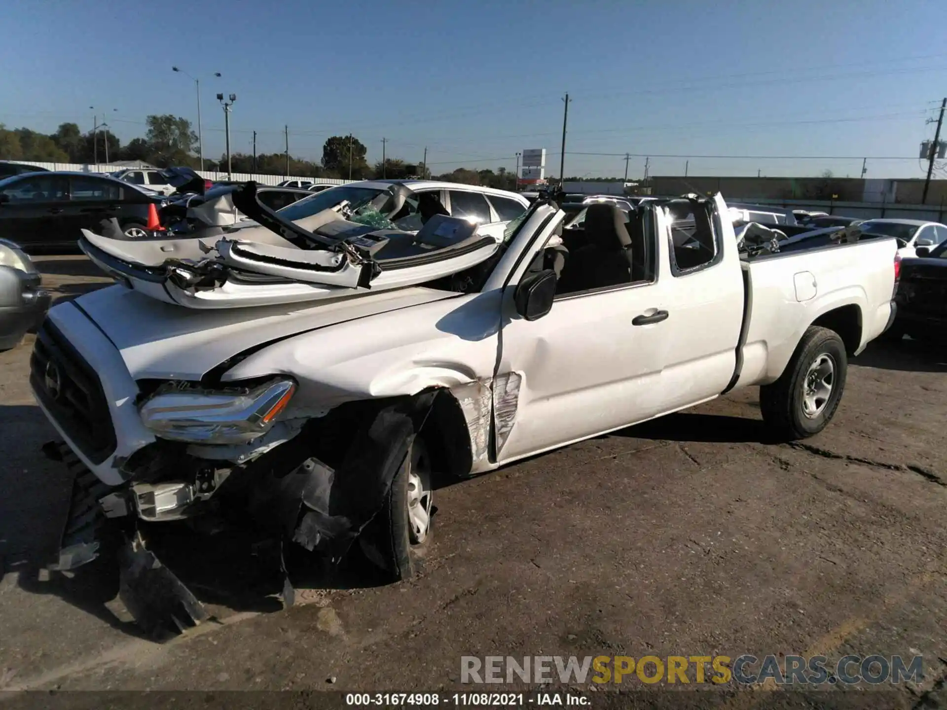 2 Photograph of a damaged car 3TYRX5GN5LT001667 TOYOTA TACOMA 2WD 2020