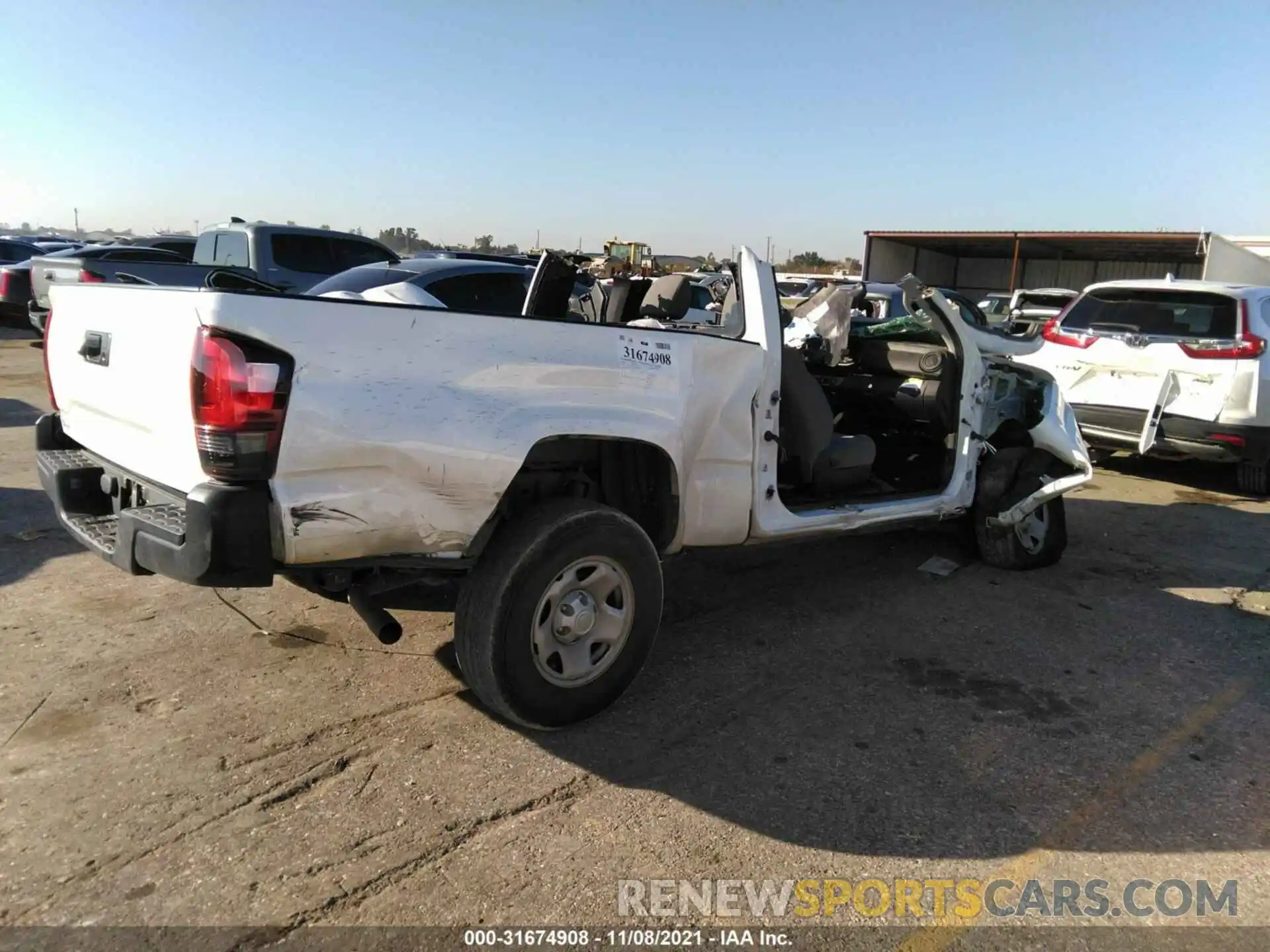 4 Photograph of a damaged car 3TYRX5GN5LT001667 TOYOTA TACOMA 2WD 2020